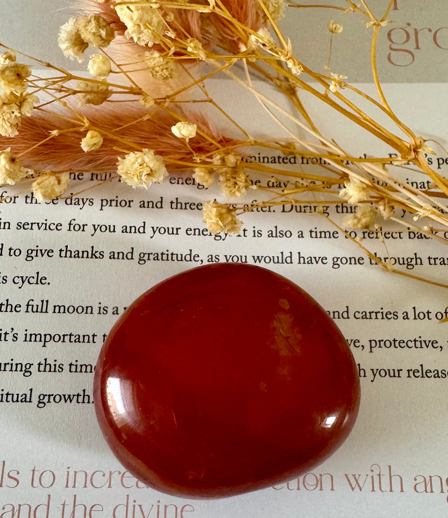 Carnelian Palmstone 1