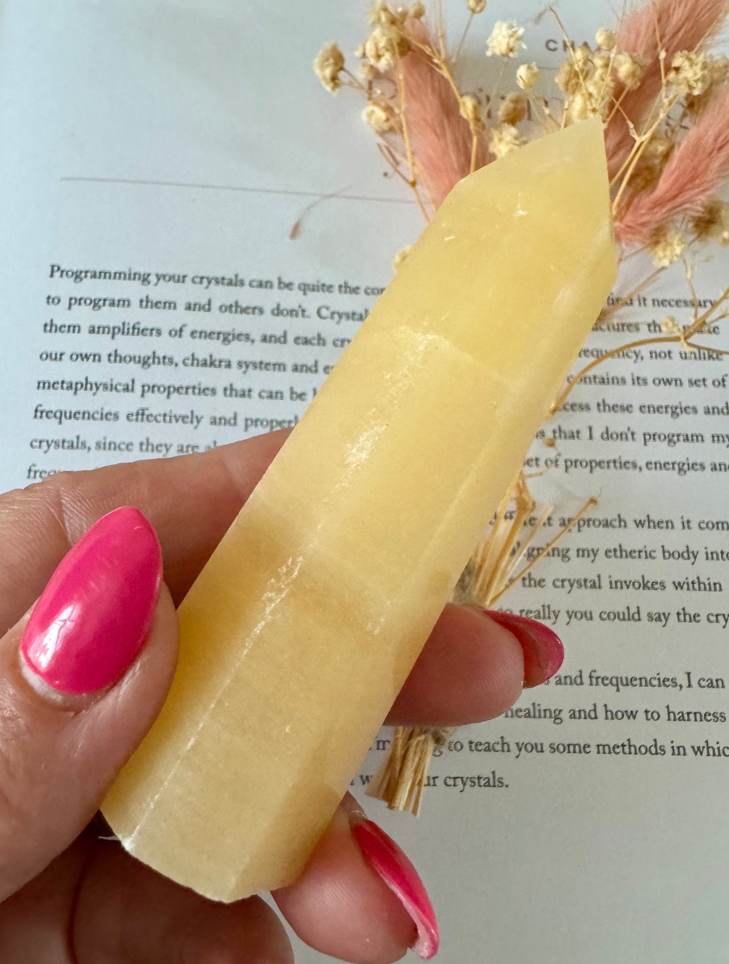 Orange Calcite Point 7