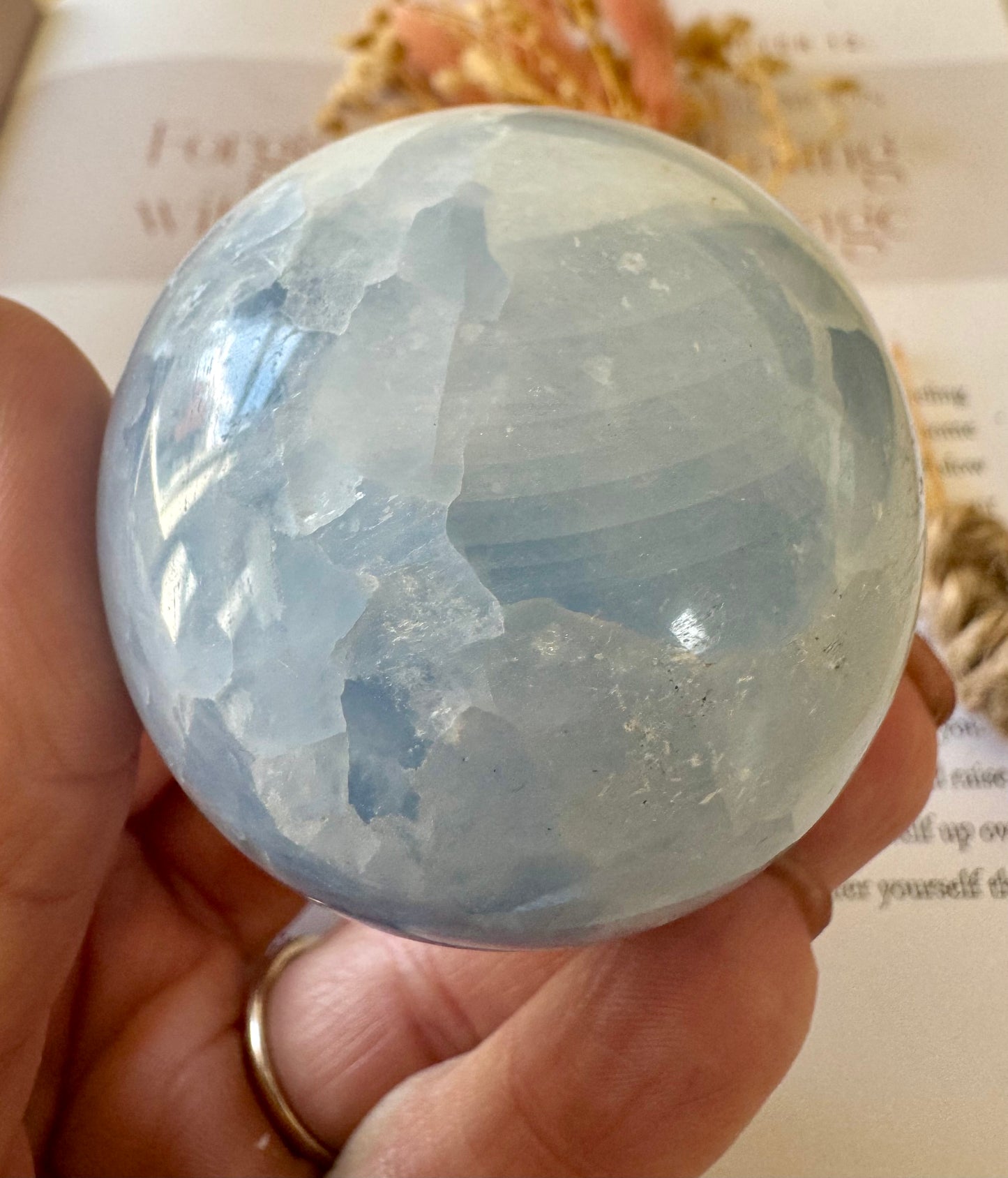 Blue Calcite Sphere 2