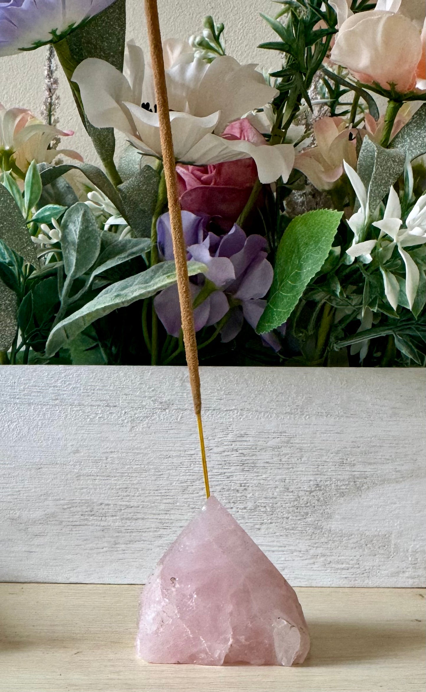 Rose Quartz Incense Holder