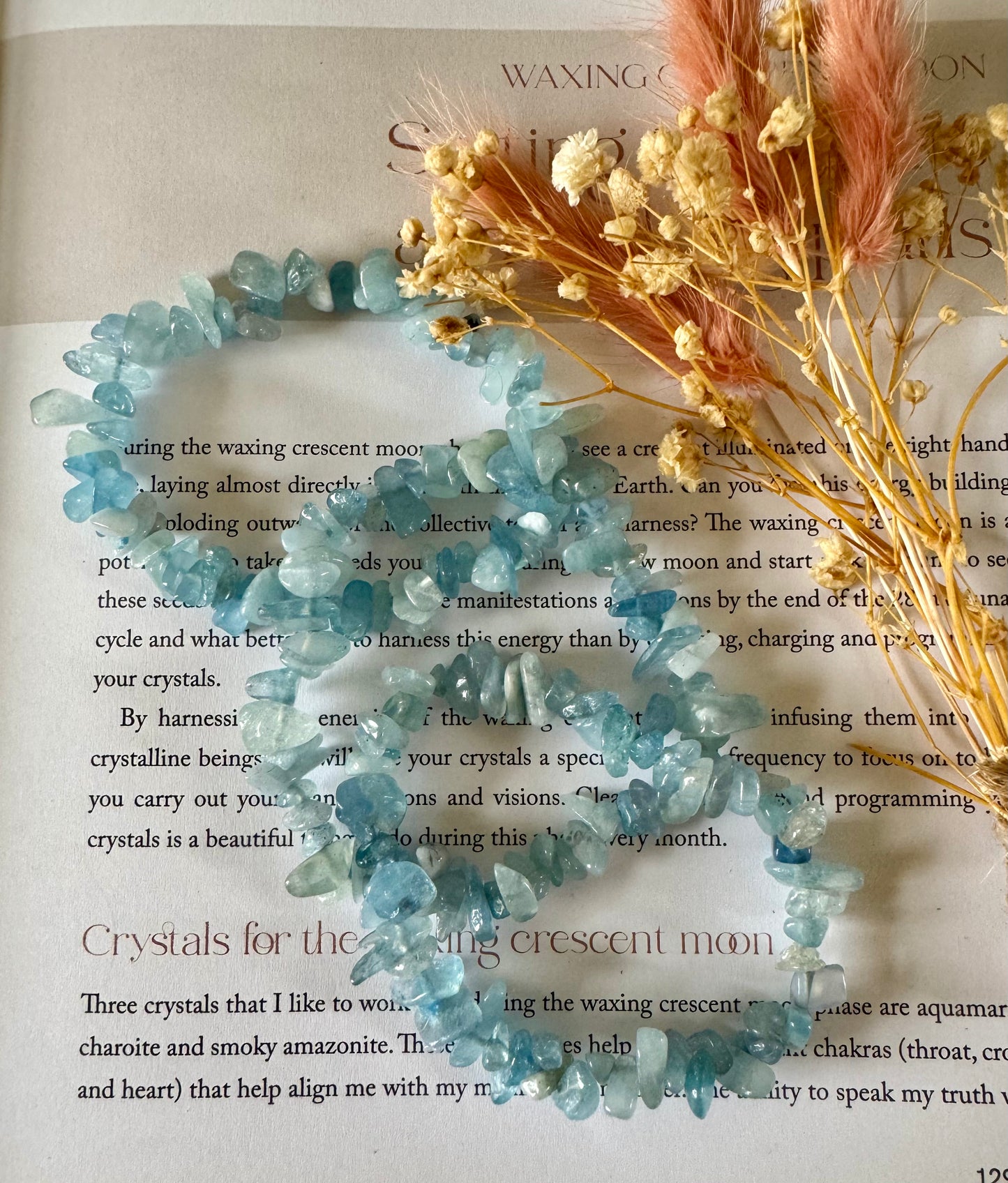 Aquamarine Chip Bracelets
