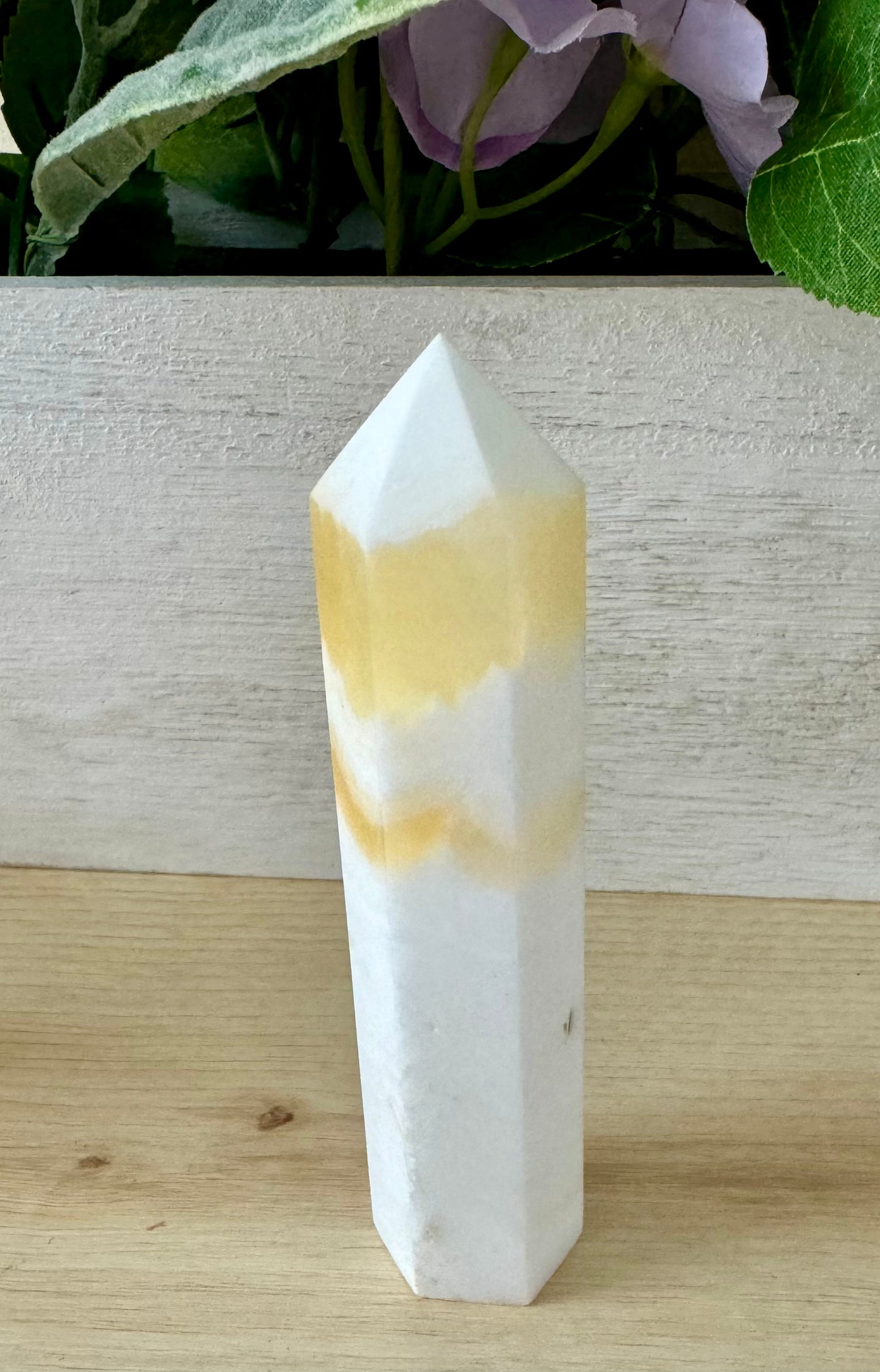 Orange Calcite Point 6