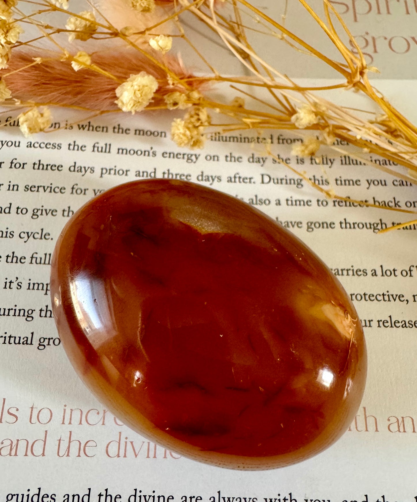 Carnelian Palmstone 5