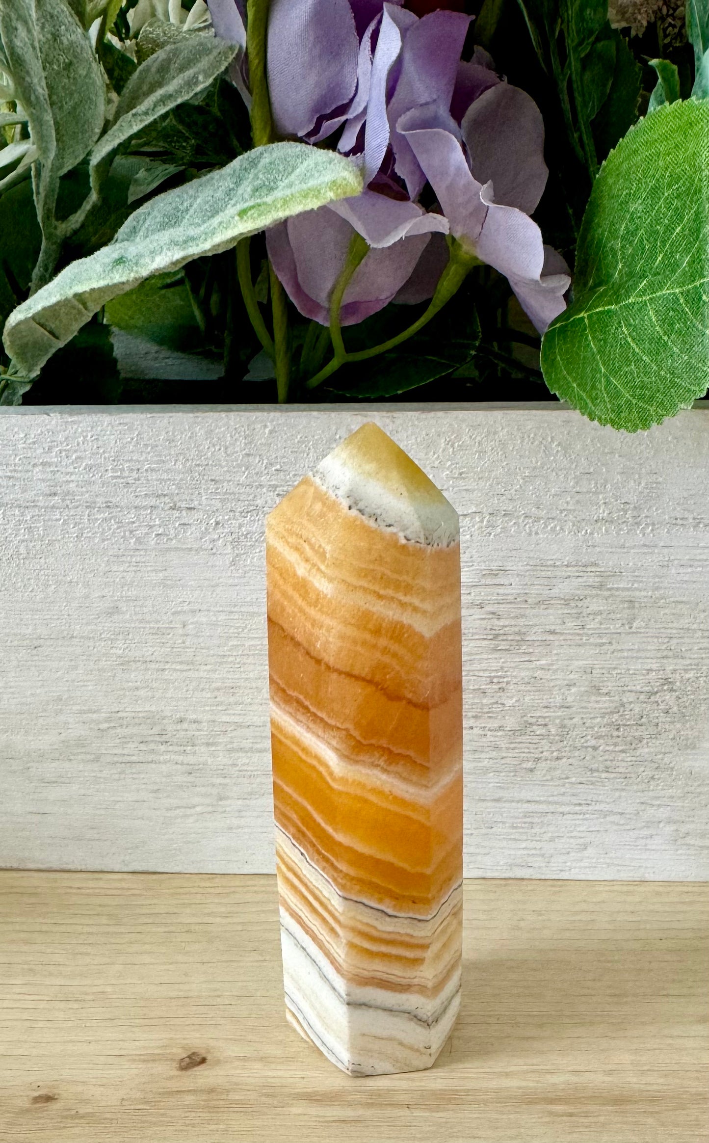 Orange Calcite Point 3