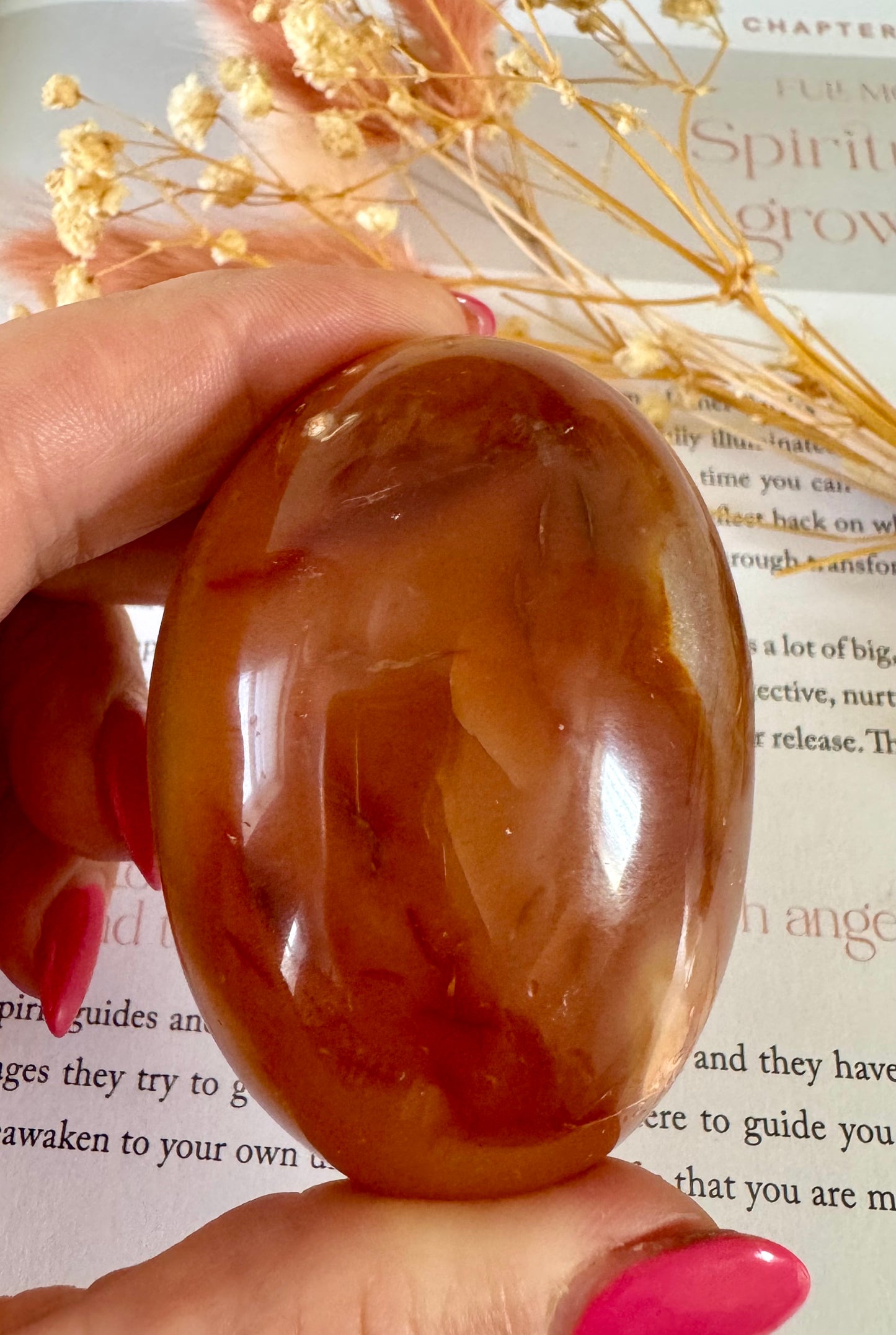 Carnelian Palmstone 5