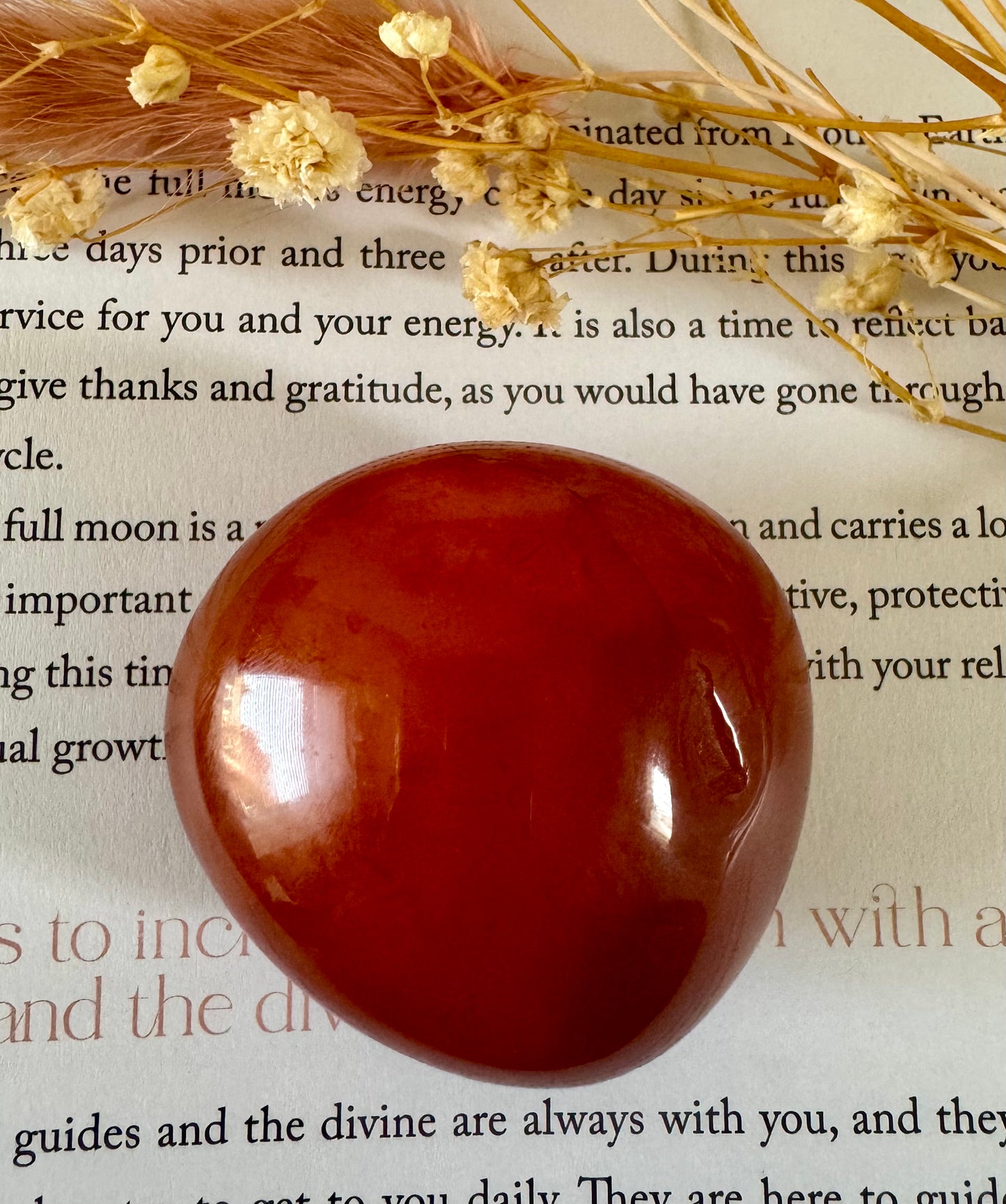 Carnelian Palmstone 2