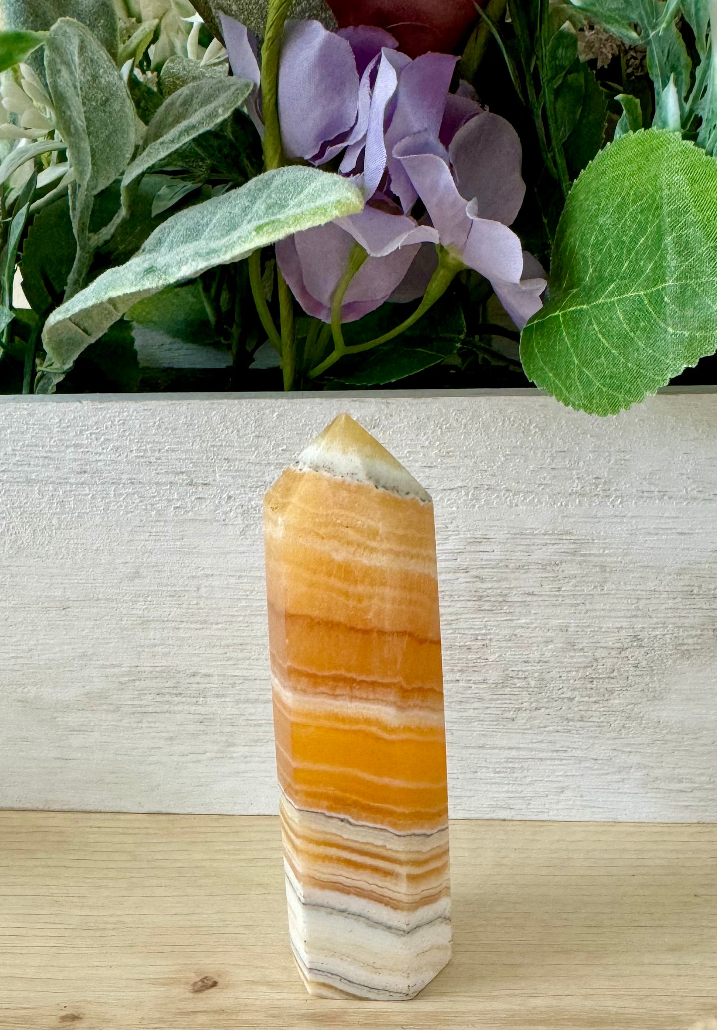 Orange Calcite Point 3