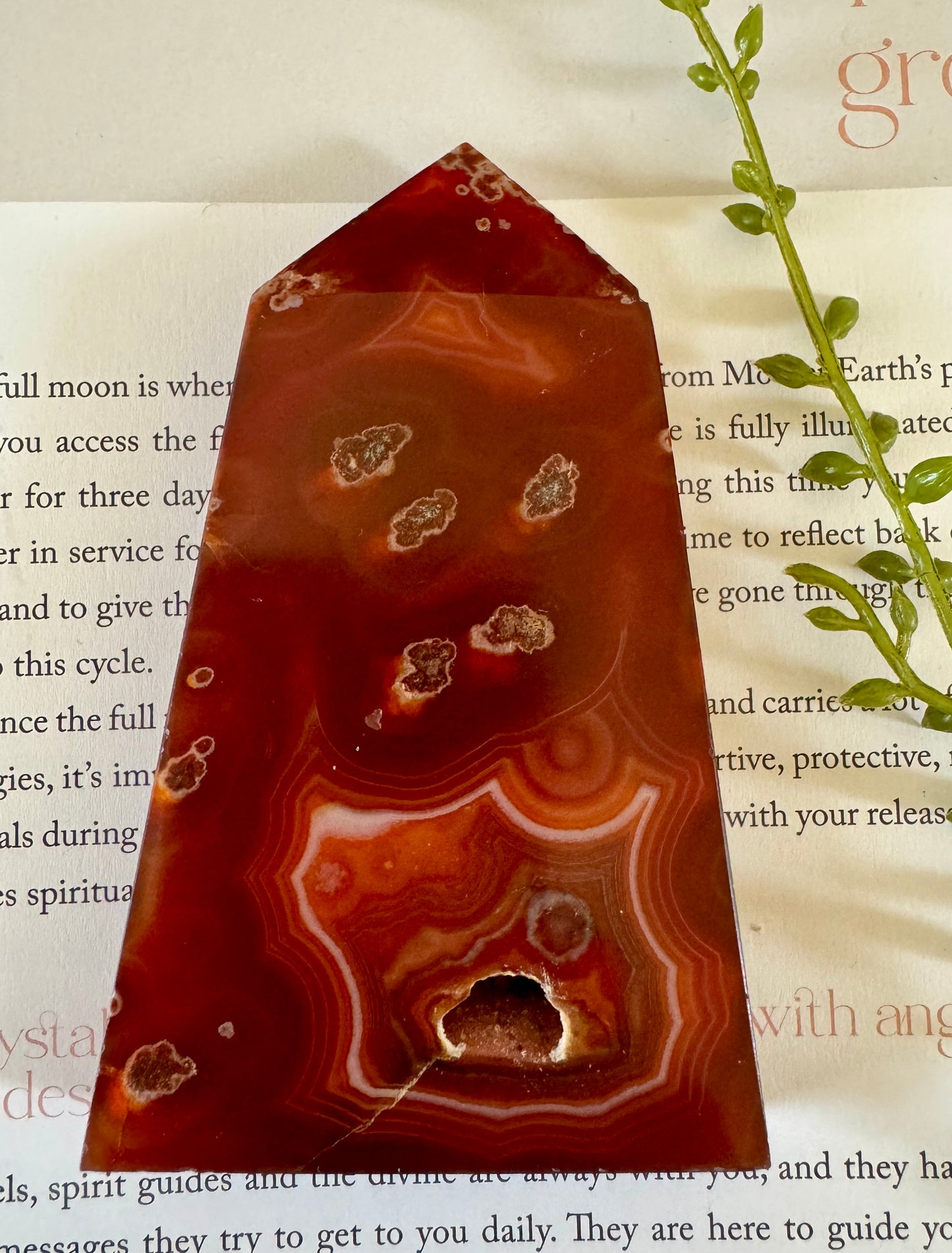 Carnelian Druzy Point 2