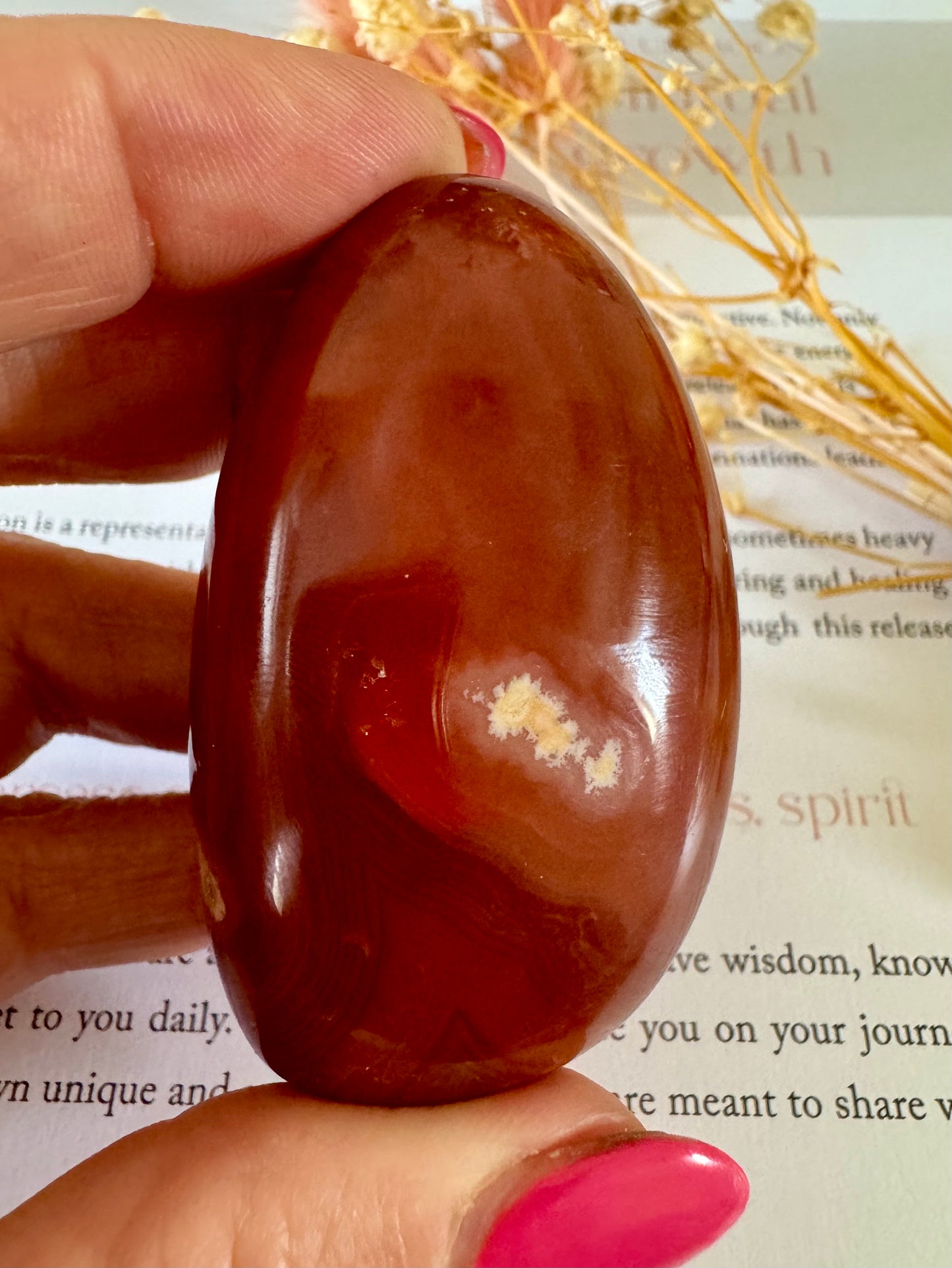 Carnelian Palmstone 3