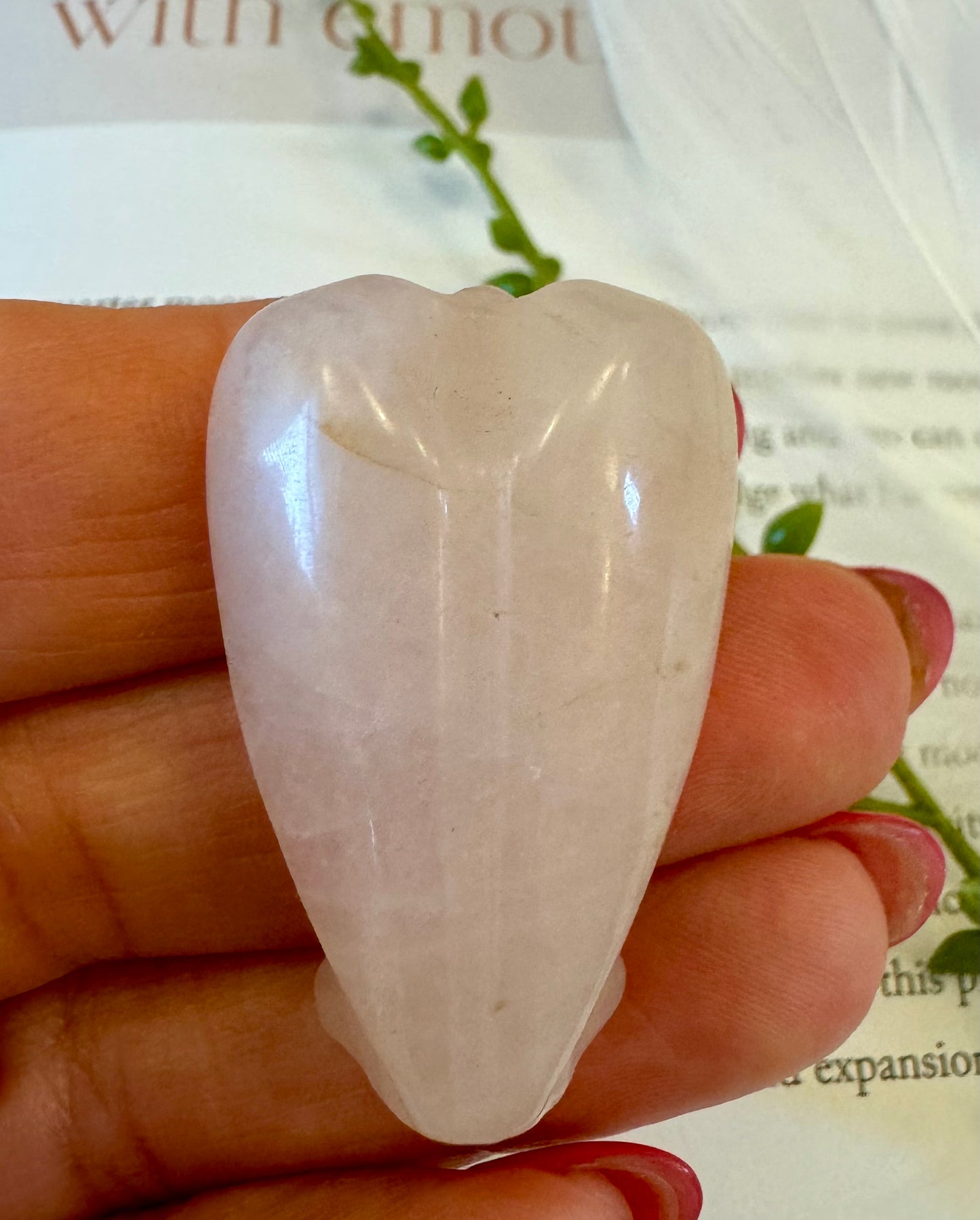 Small Rose Quartz Angel