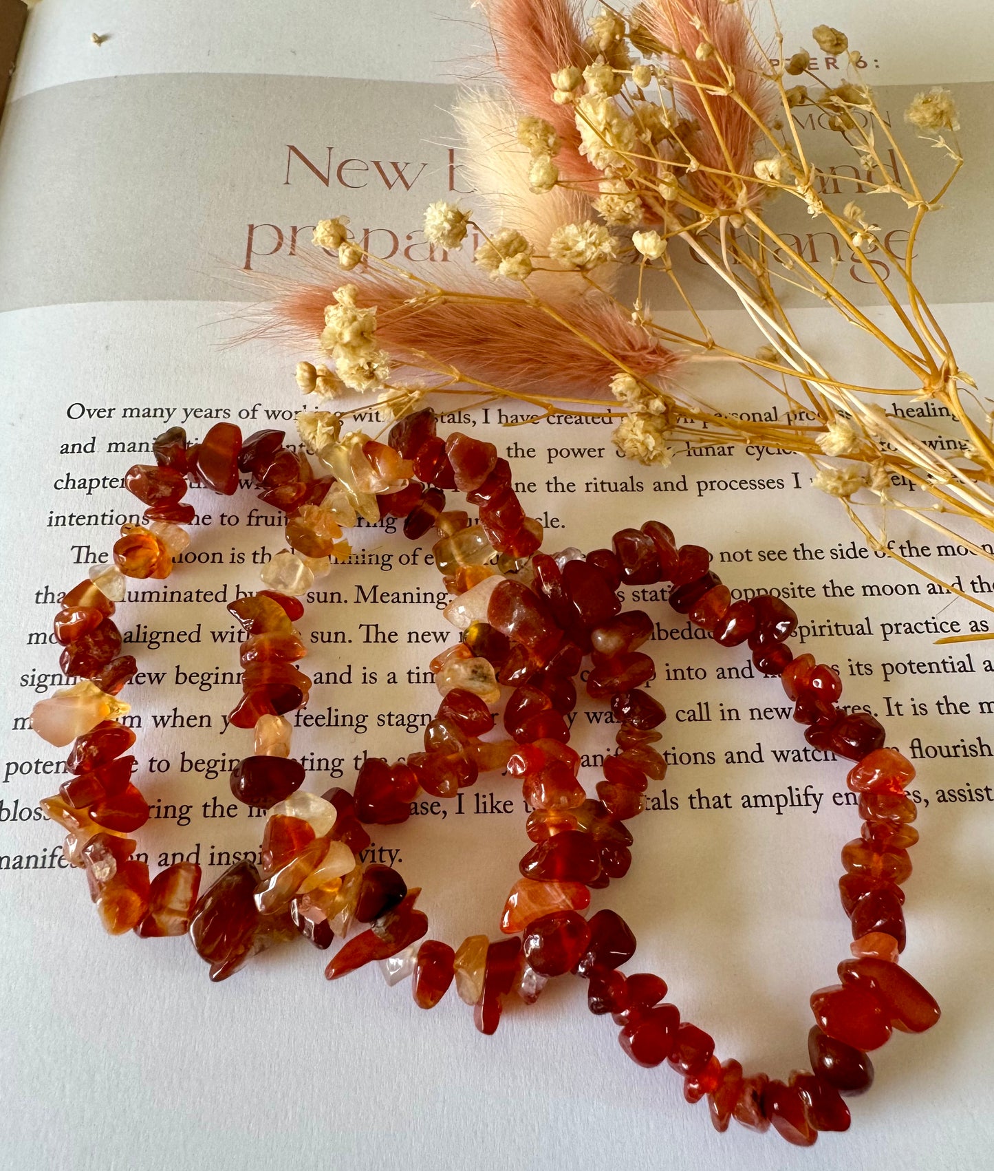 Carnelian Chip Bracelet