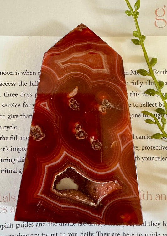 Carnelian Druzy Point 2