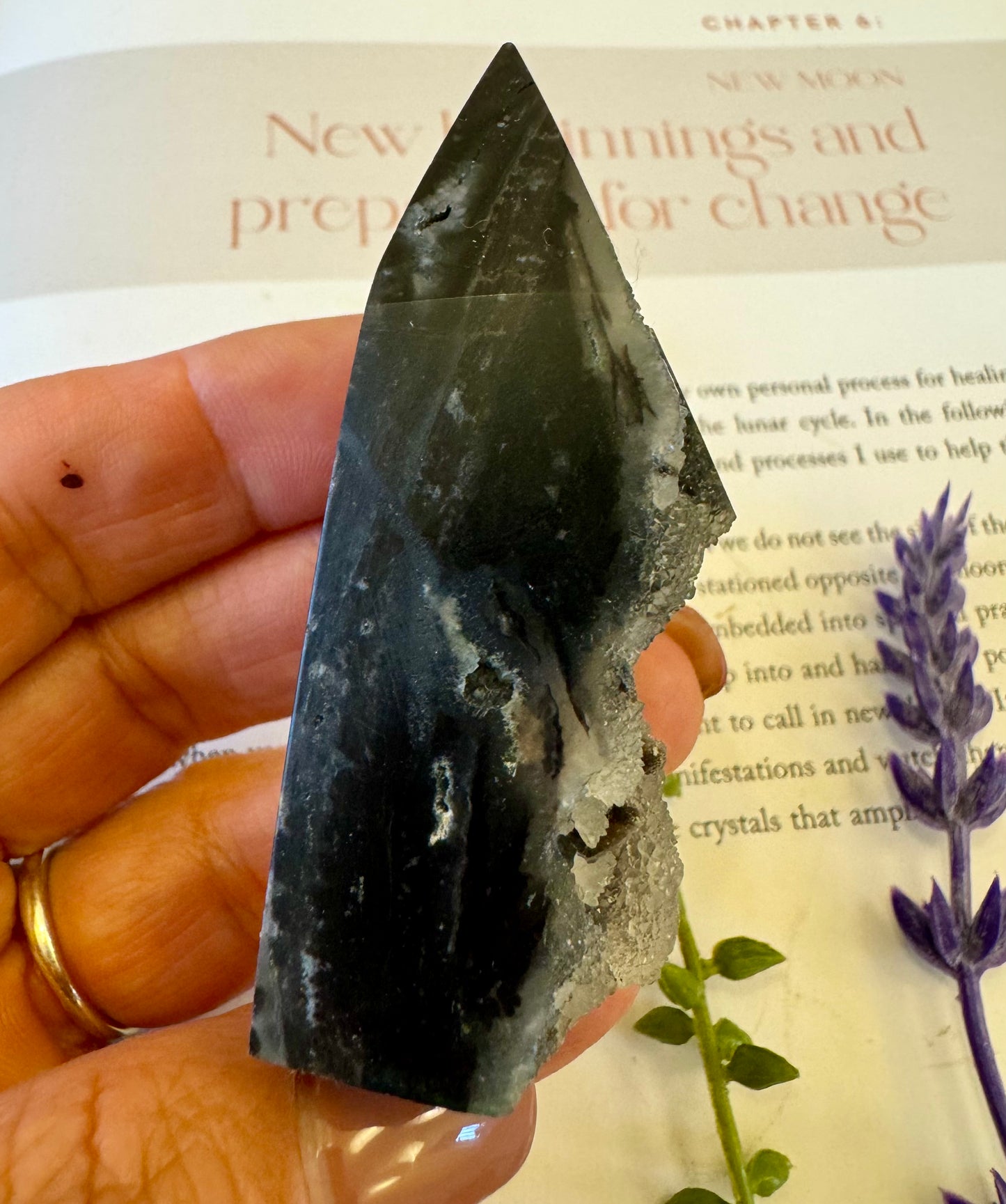 Black Sphalerite Druzy Point 2