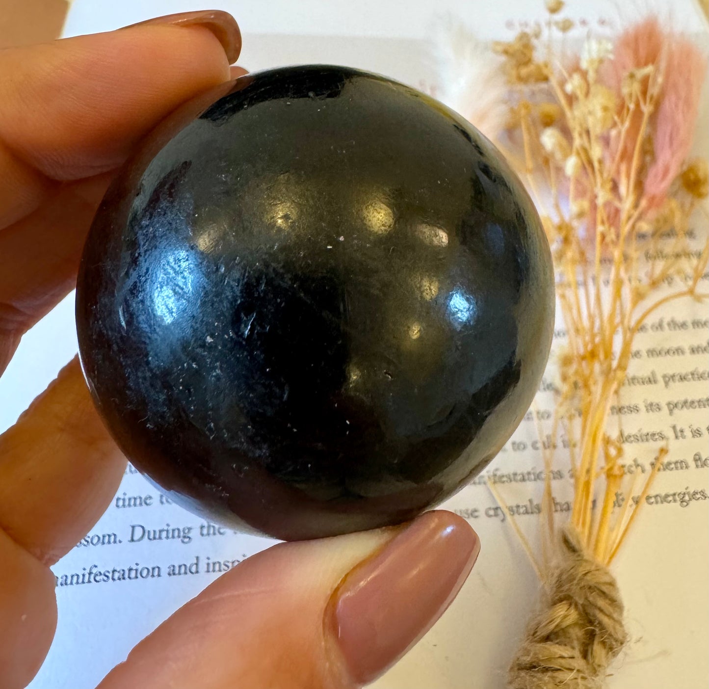 Black Tourmaline Sphere