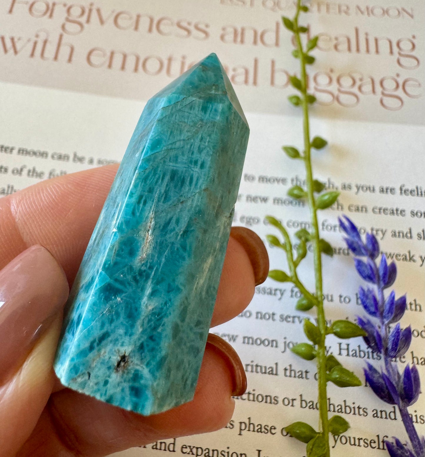 Blue Apatite Point 4