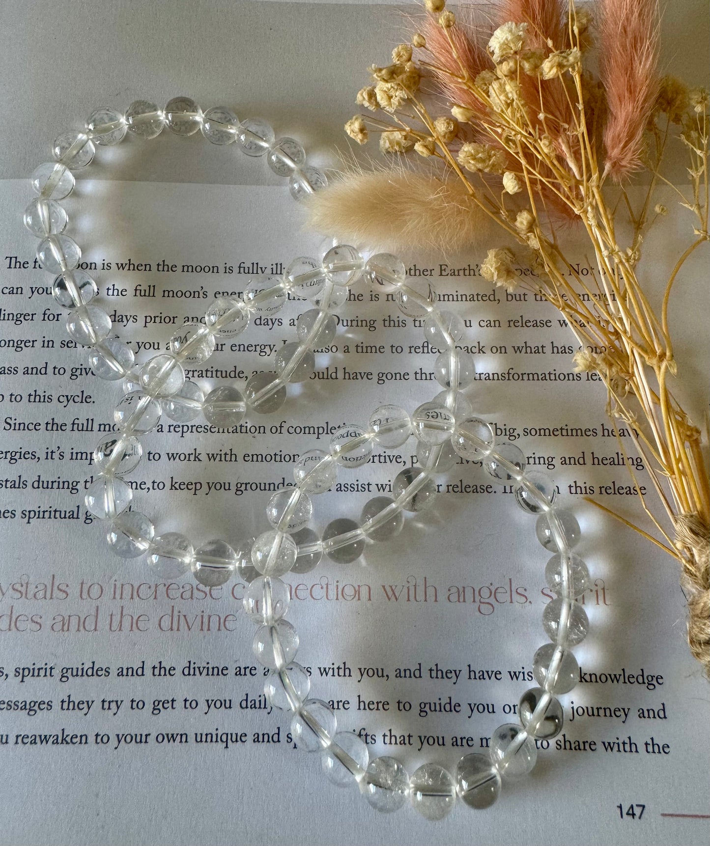 Clear Quartz Beaded Bracelet