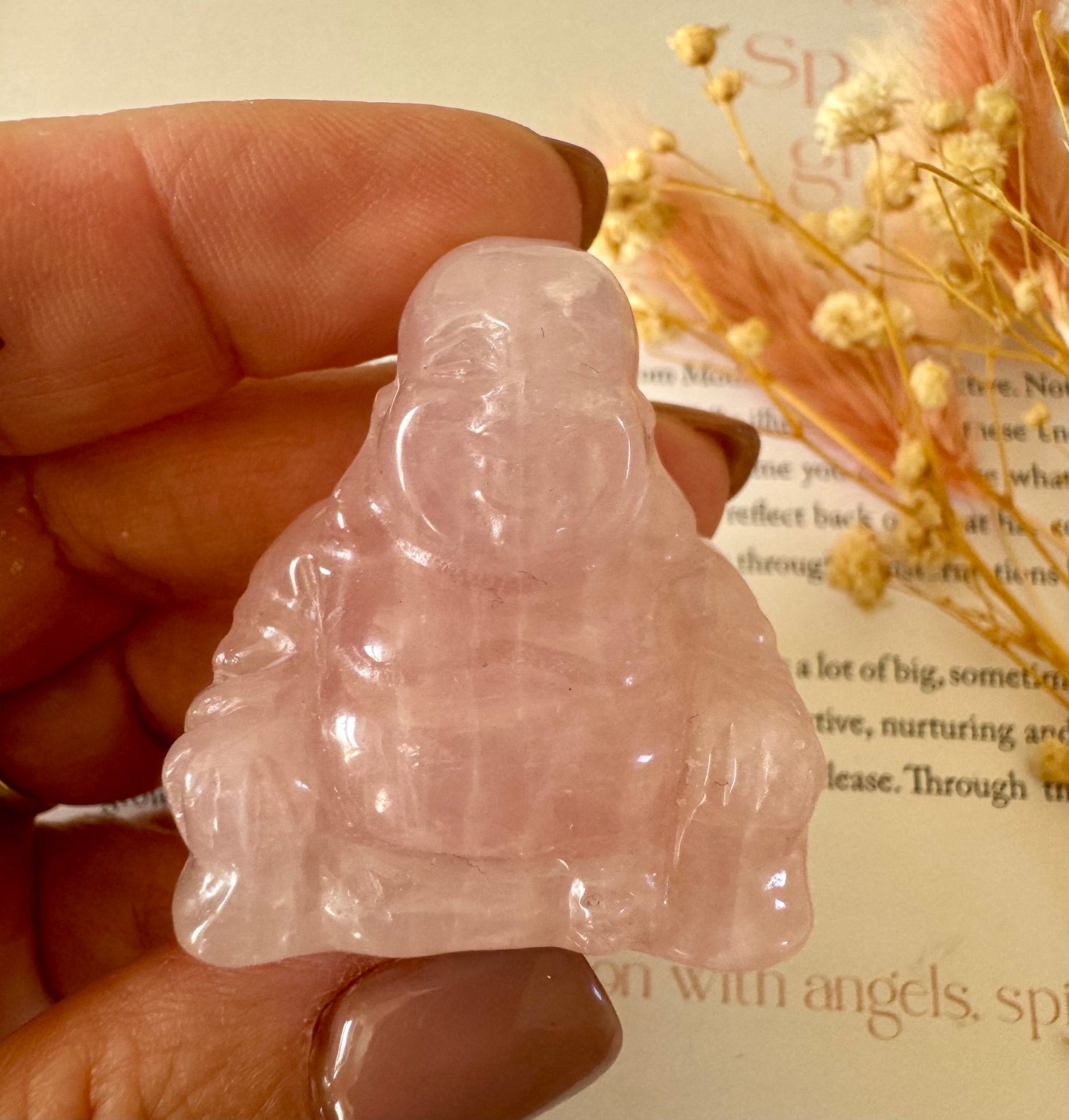 Rose Quartz Buddha