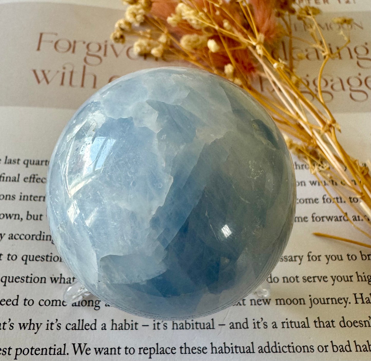 Blue Calcite Sphere 2