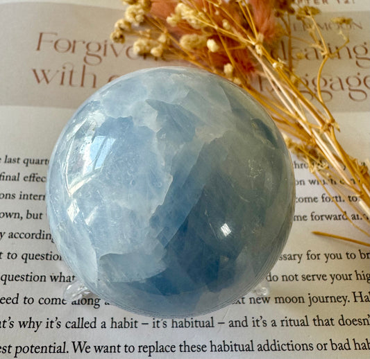 Blue Calcite Sphere 2