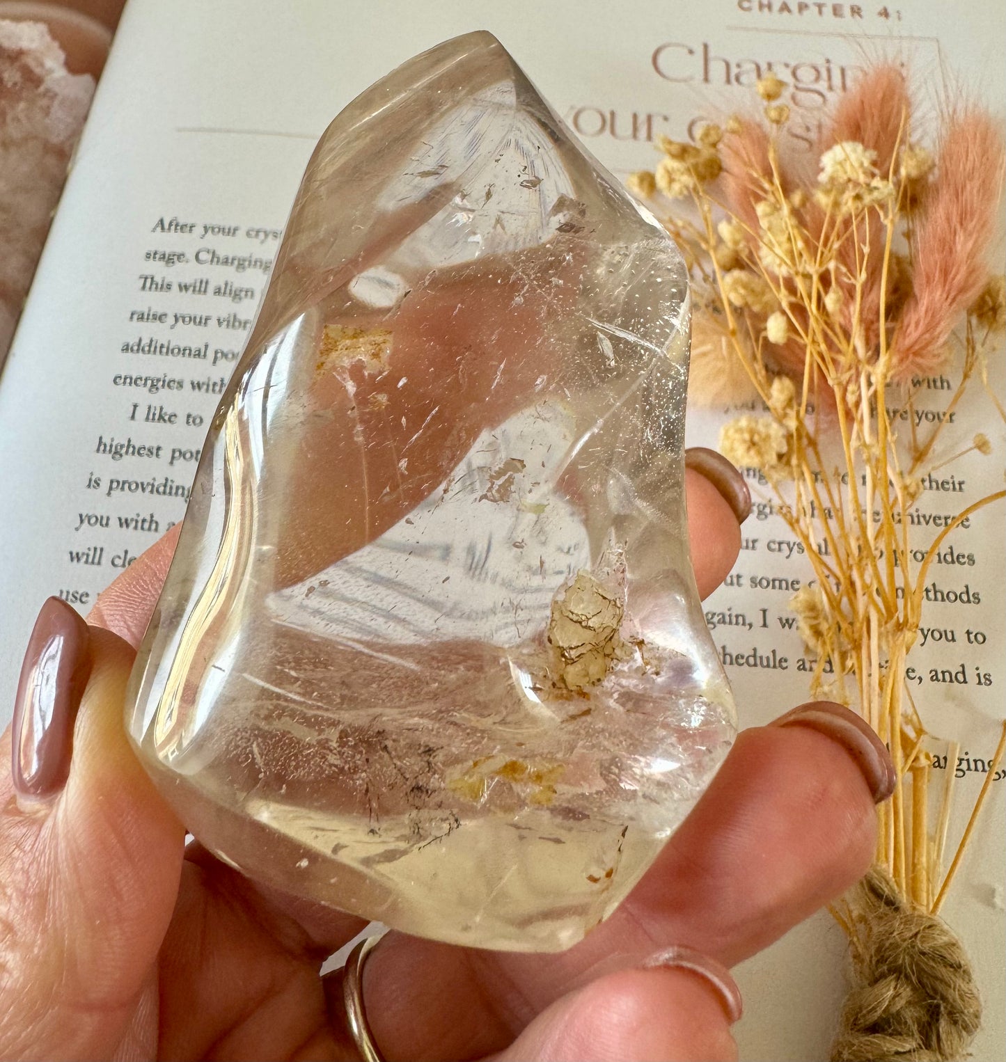 Clear Quartz Flame