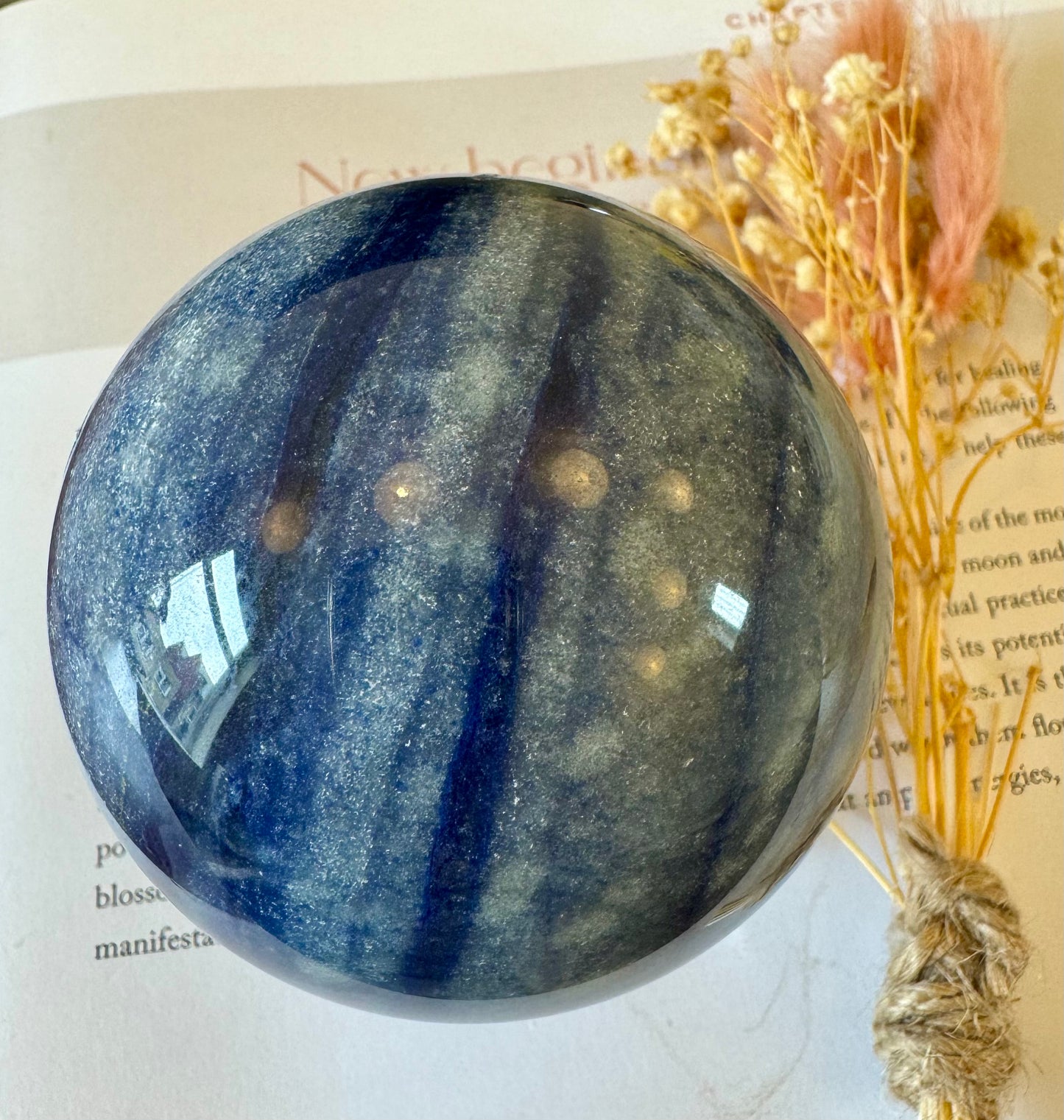 Blue Aventrine Sphere 1