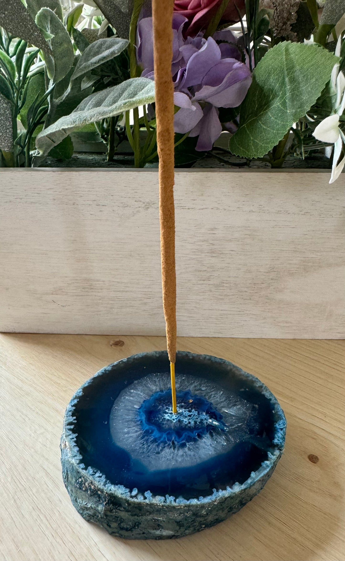 Blue Agate Incense Holder