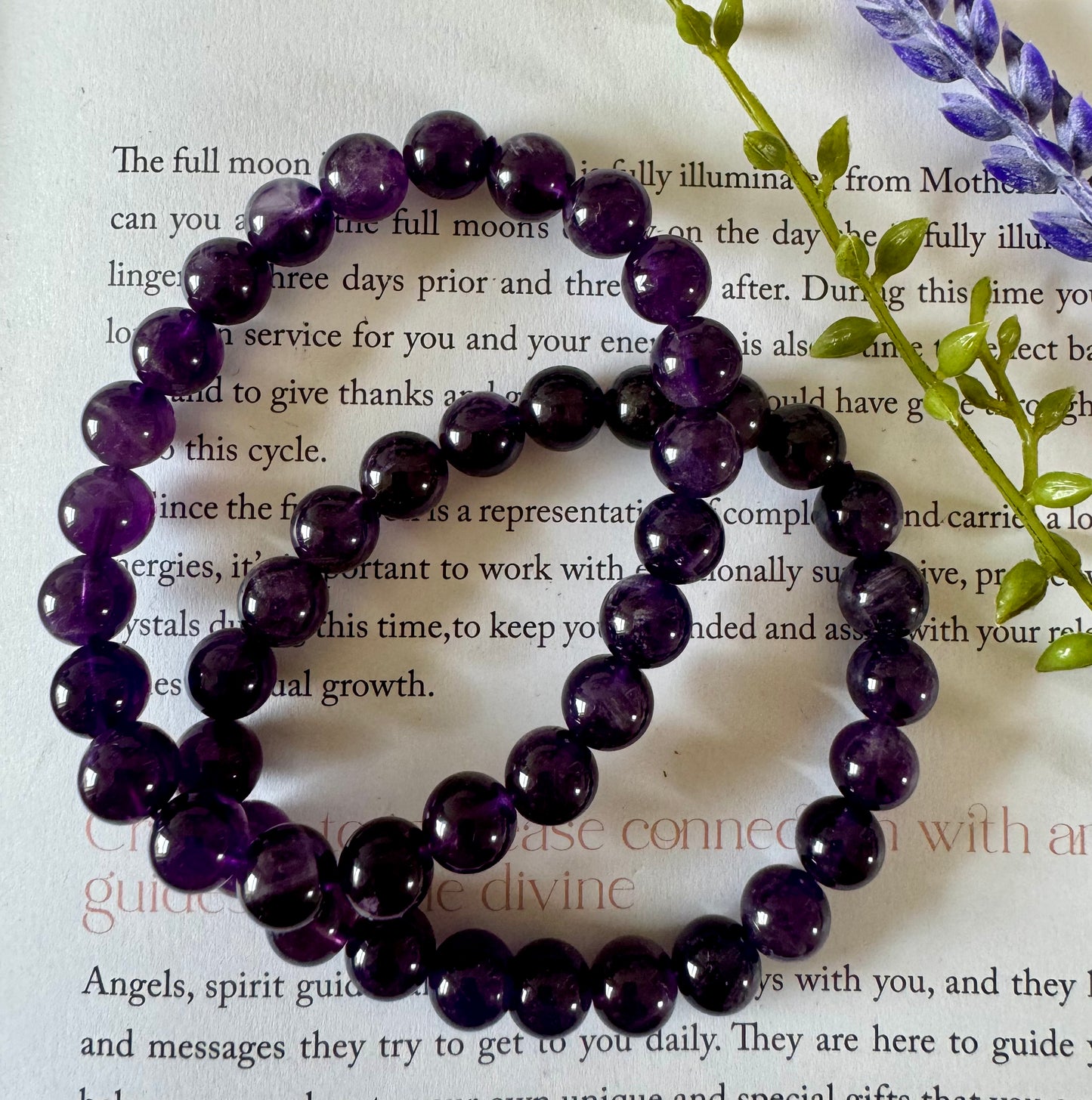 Amethyst Beaded Bracelet