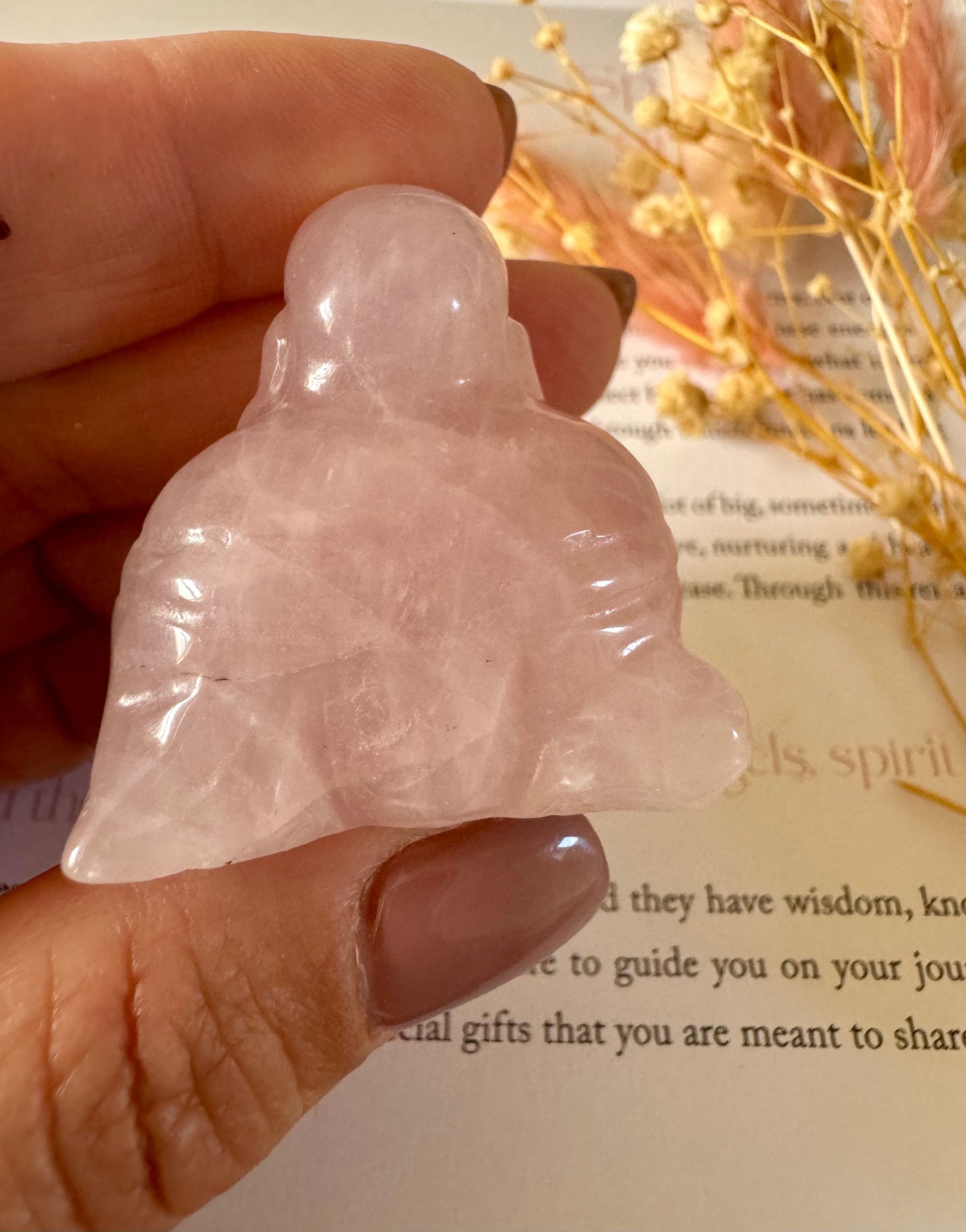 Rose Quartz Buddha