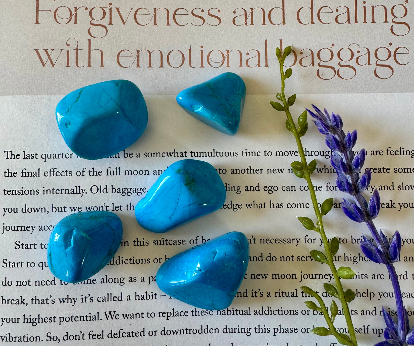 Blue Howlite Tumblestone