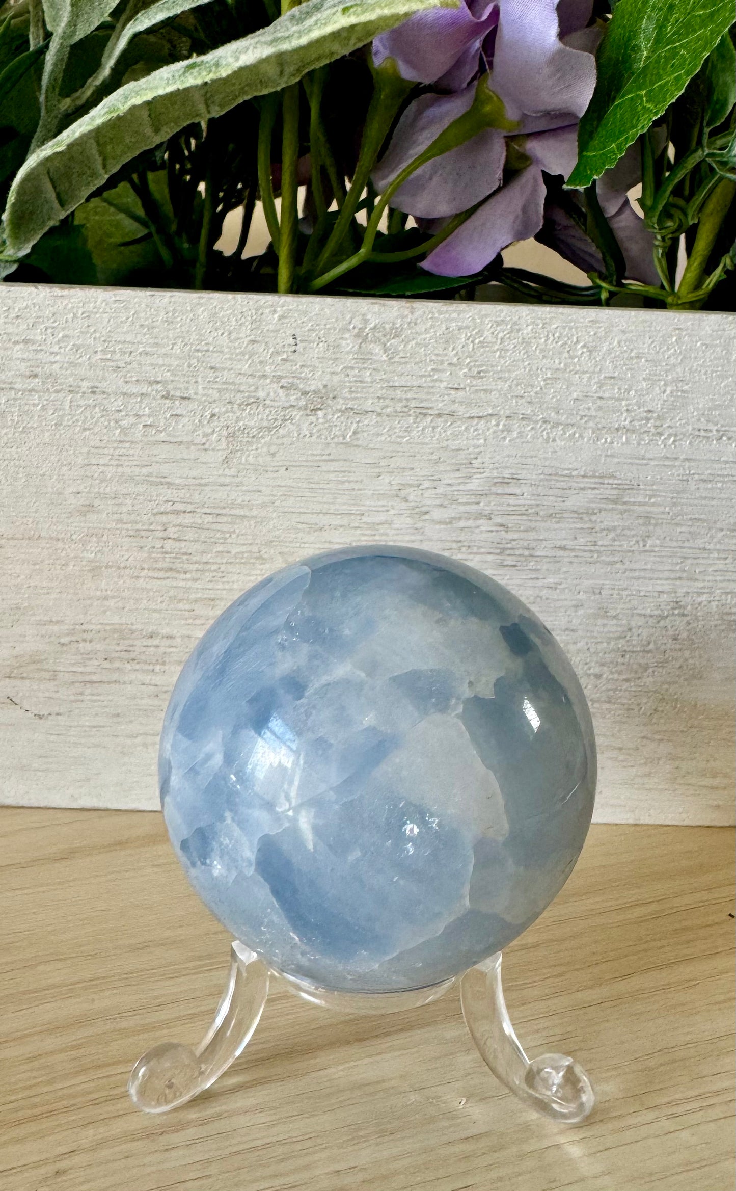 Blue Calcite Sphere 2