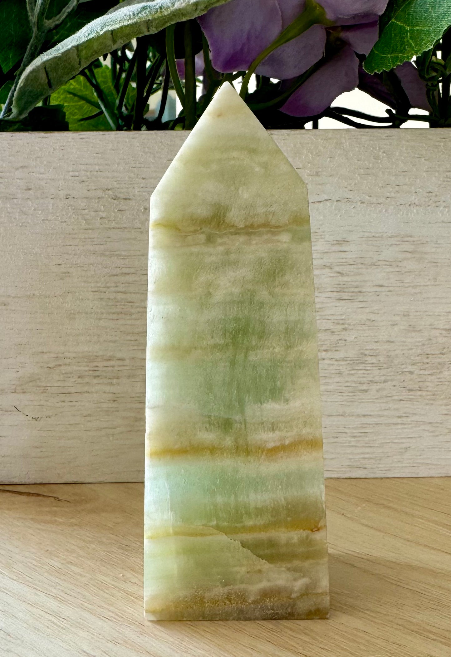 Pistachio Calcite Point 1