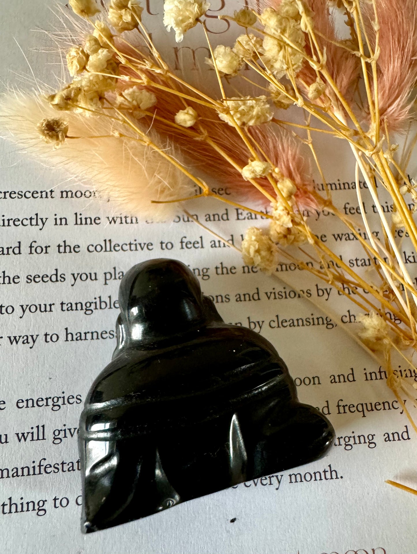 Black Obsidian Buddha