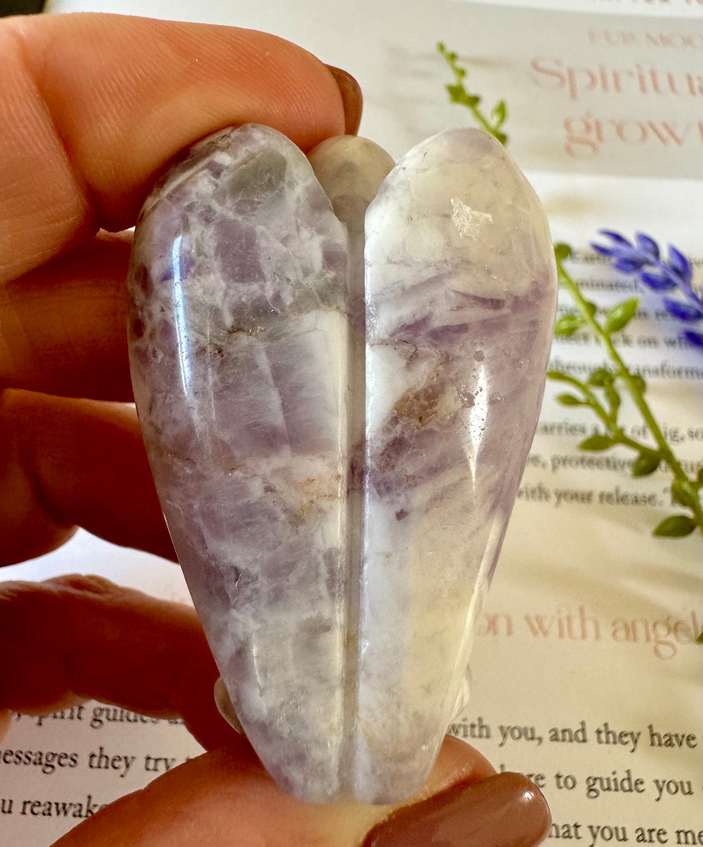 Chevron Amethyst Angel