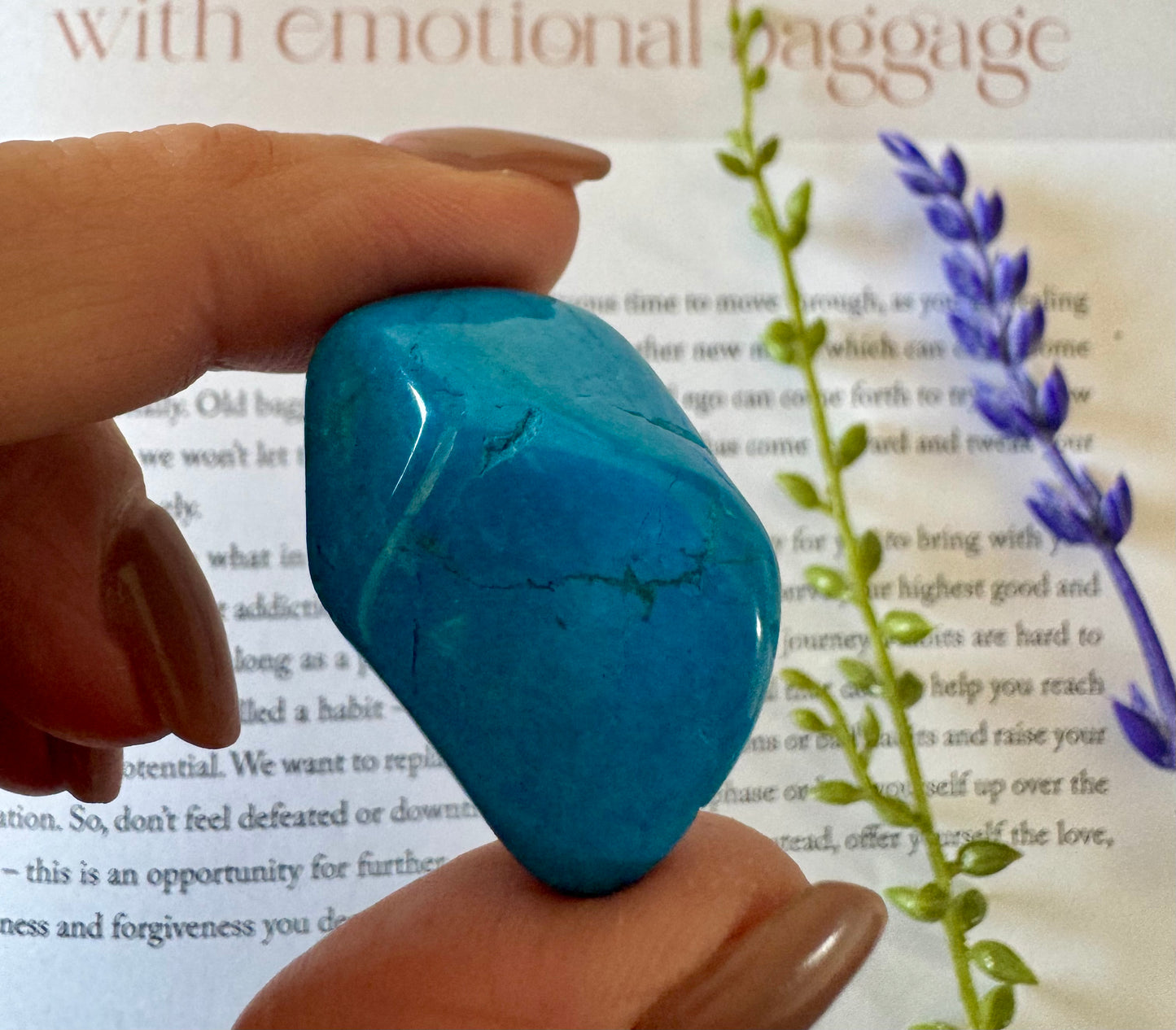 Blue Howlite Tumblestone