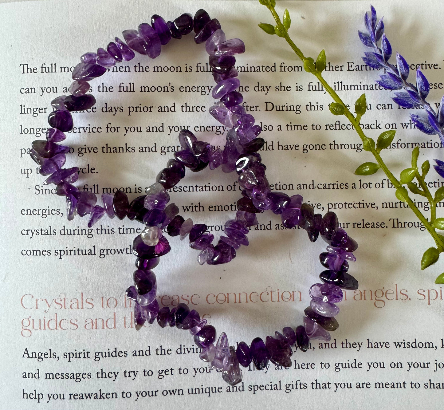 Amethyst Chip Bracelet