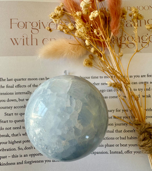 Blue Calcite Sphere 1