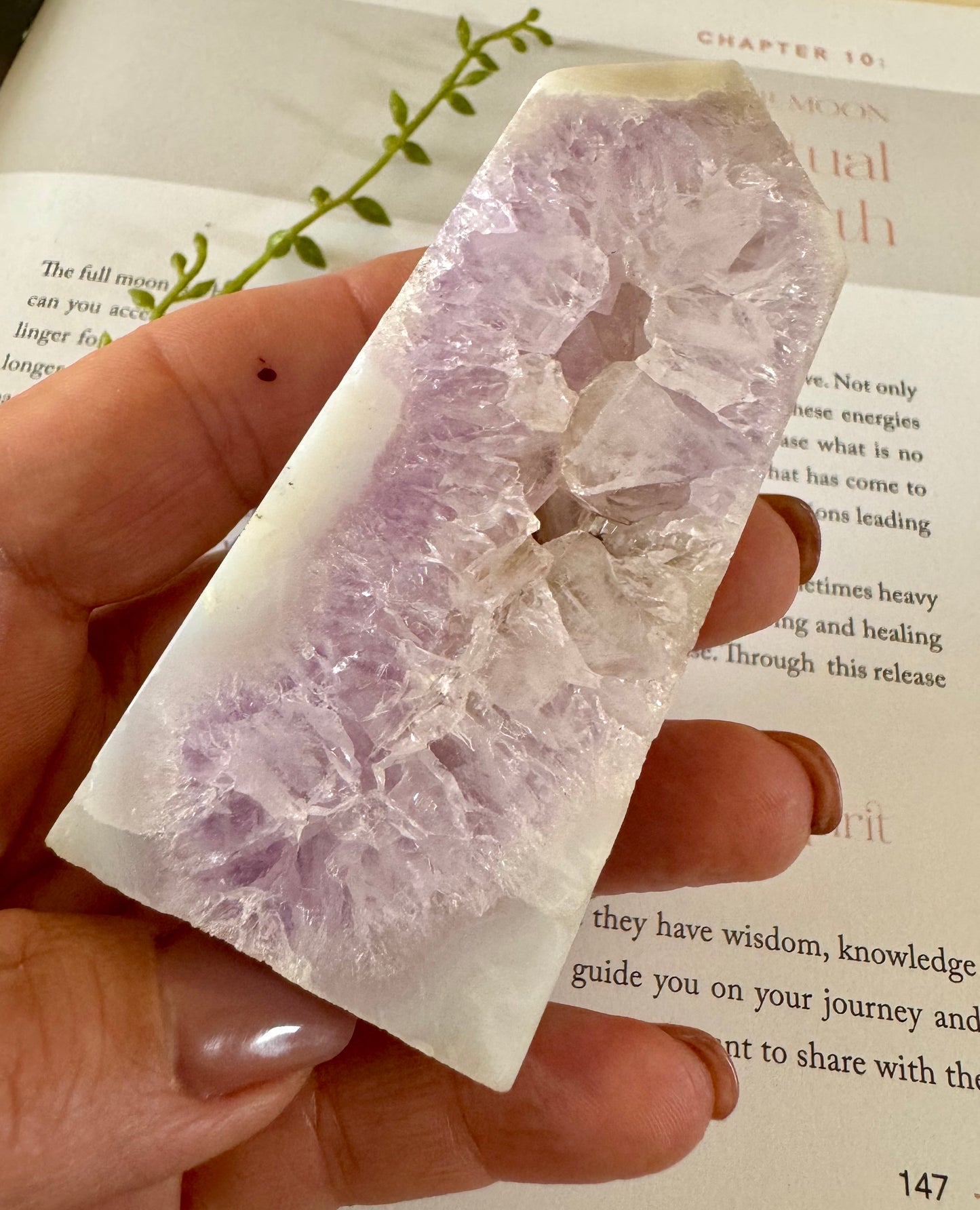 Amethyst Agate Druzy Point 2