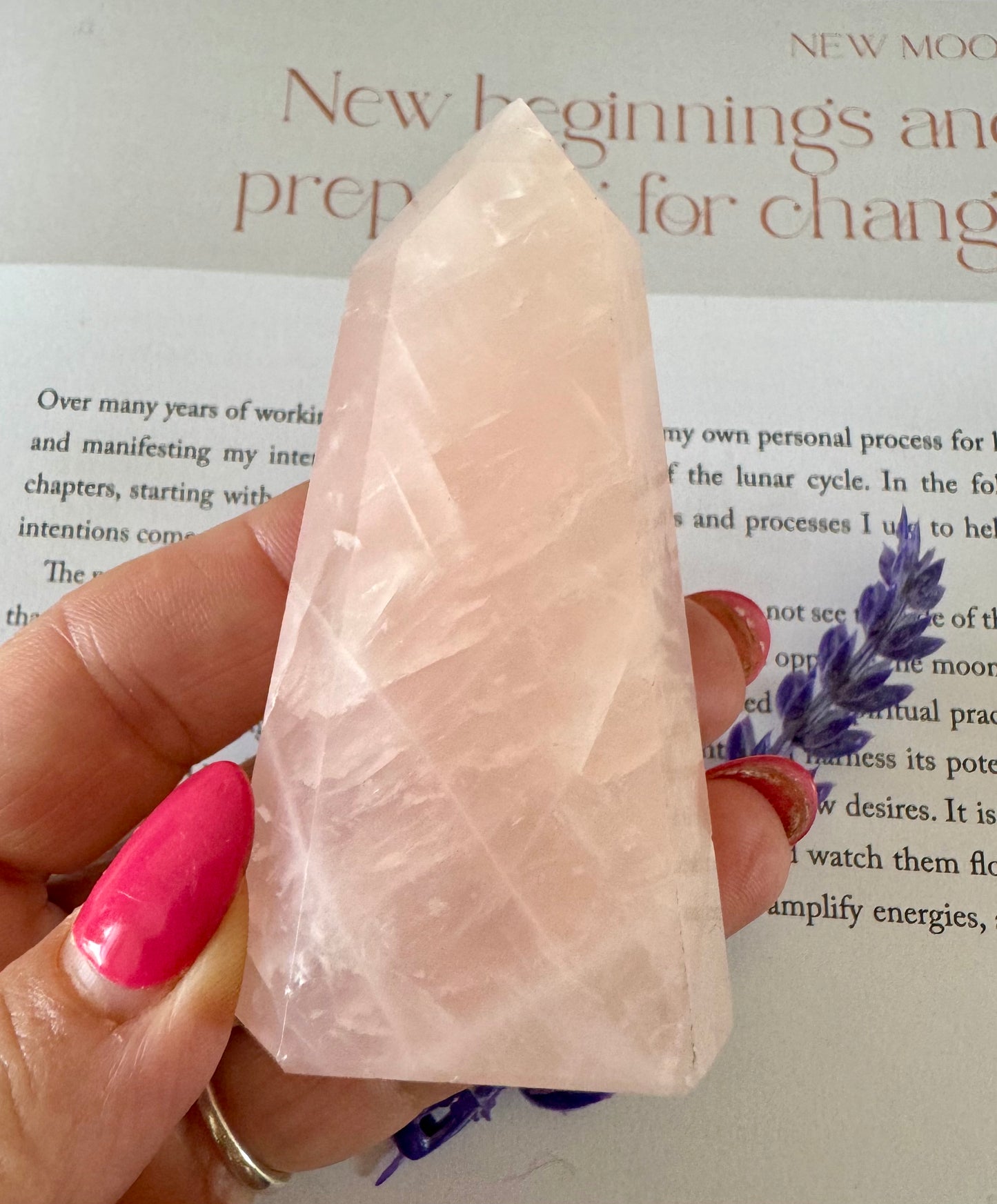 Rose Quartz Point 7