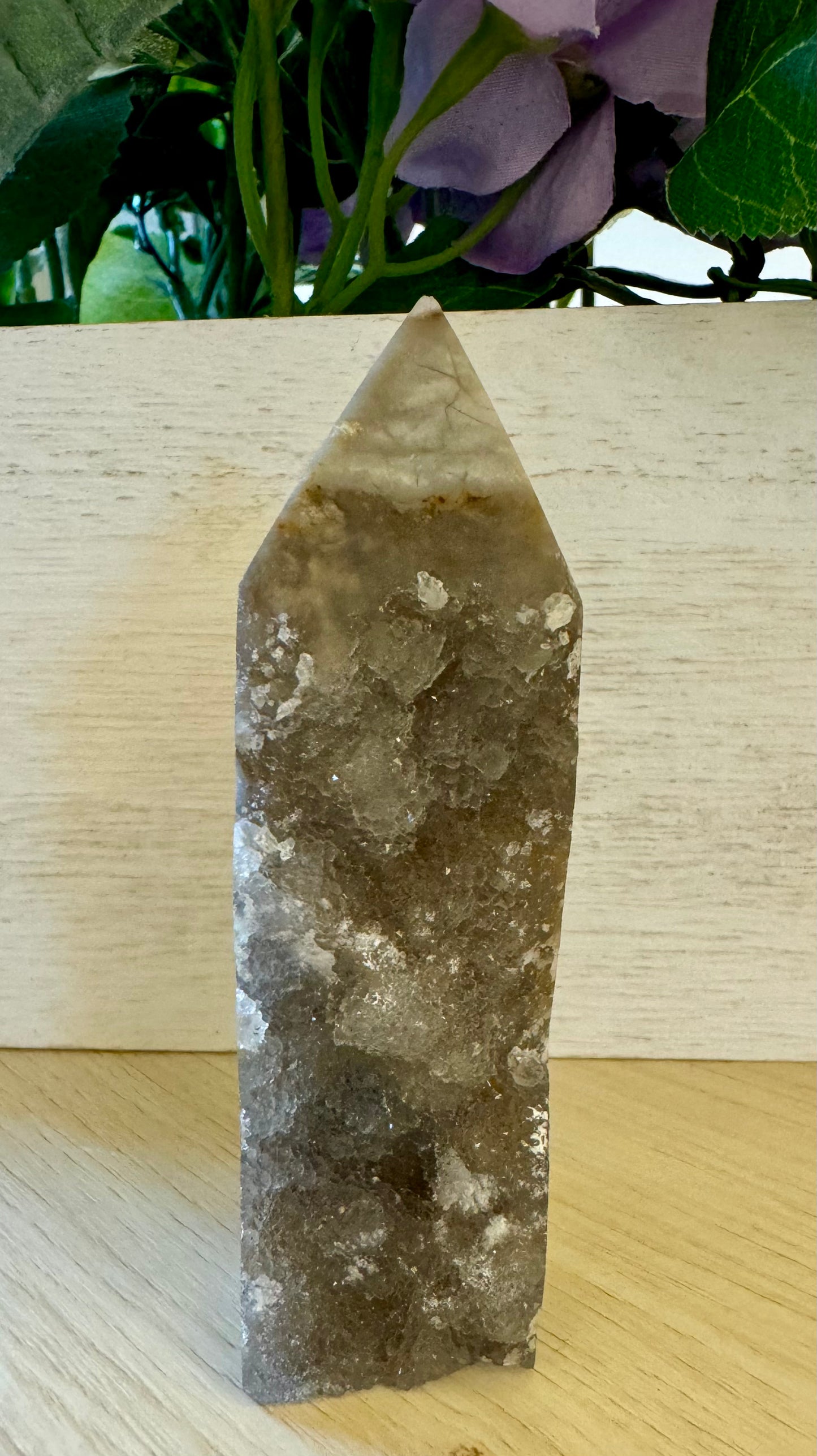 White Sphalerite Druzy Point 1