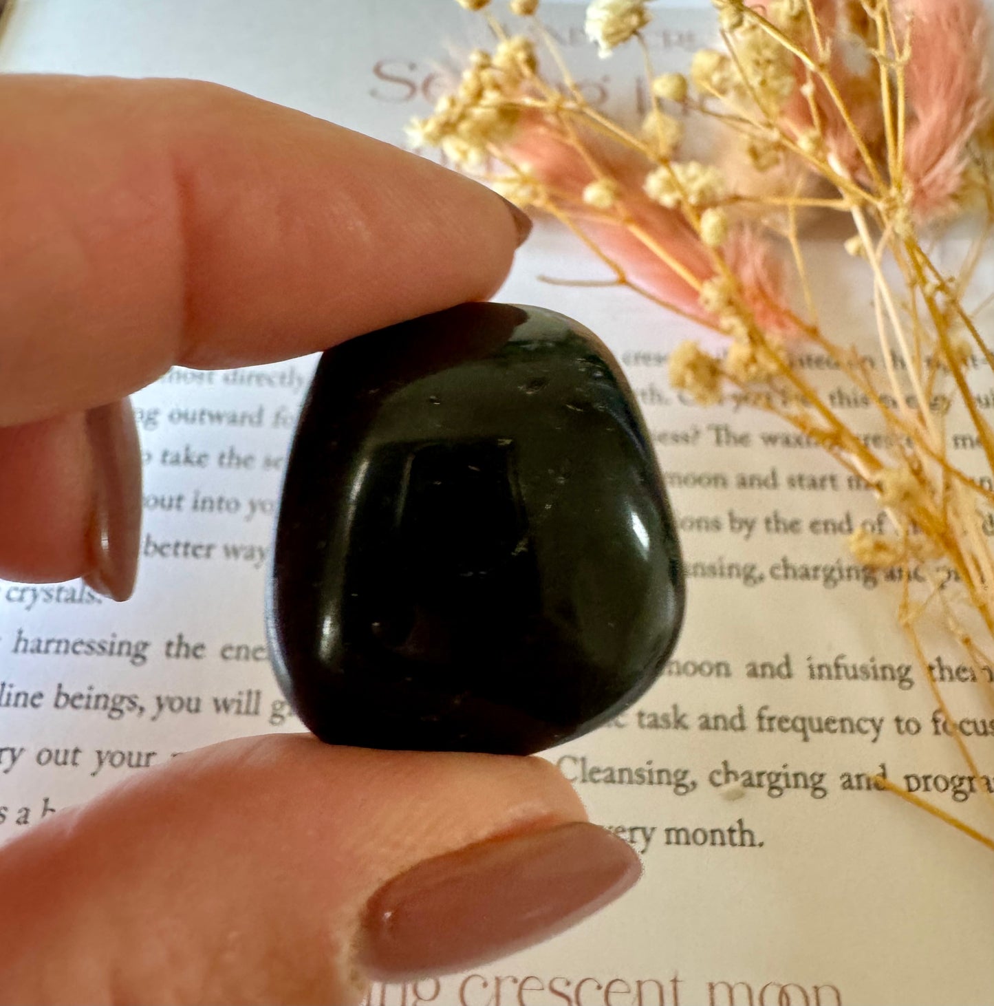 Black Obsidian Tumblestone