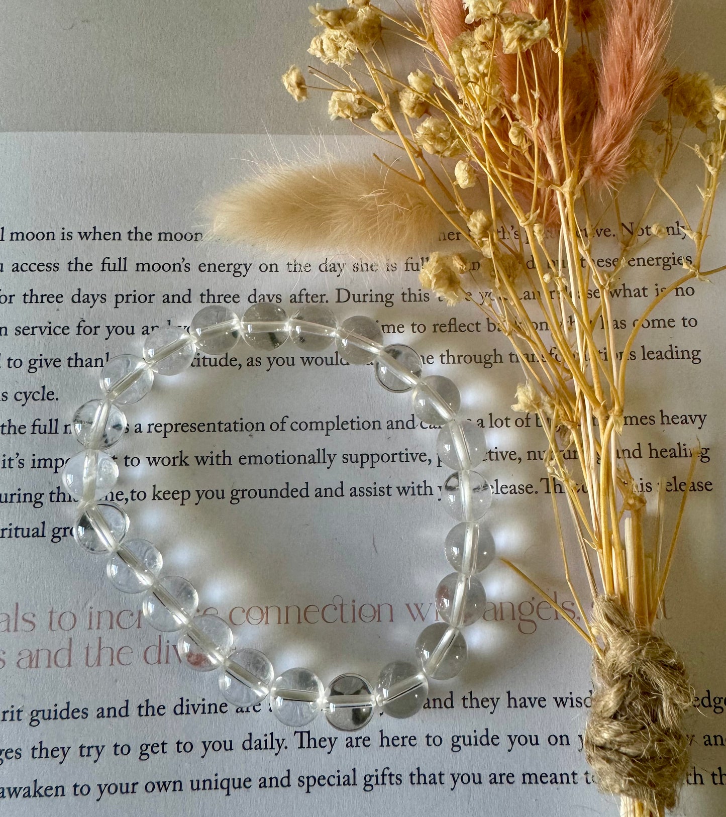 Clear Quartz Beaded Bracelet