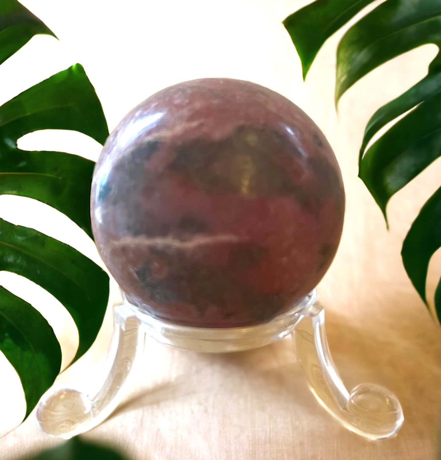 Rhodonite Sphere