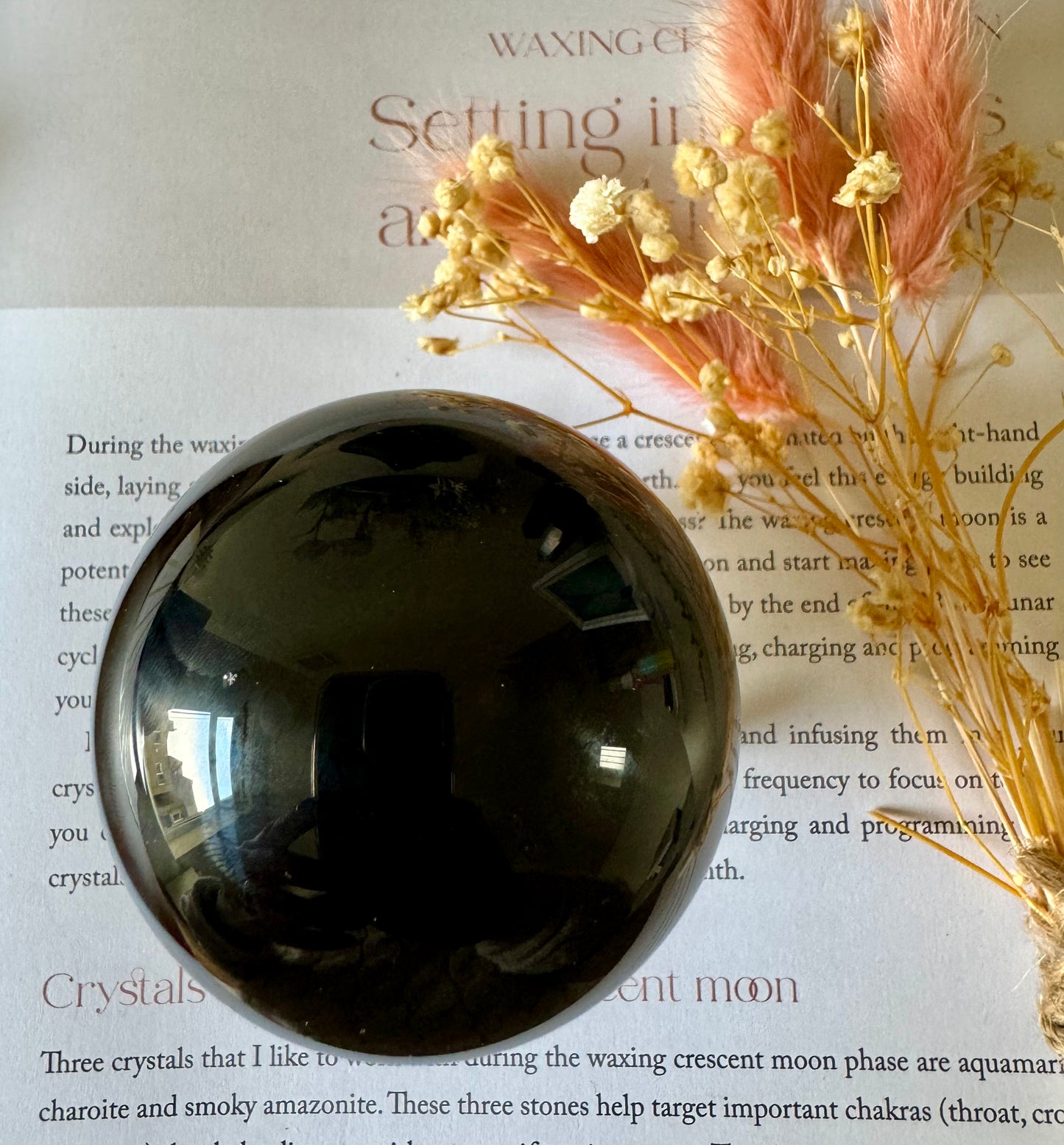 Black Obsidian Sphere