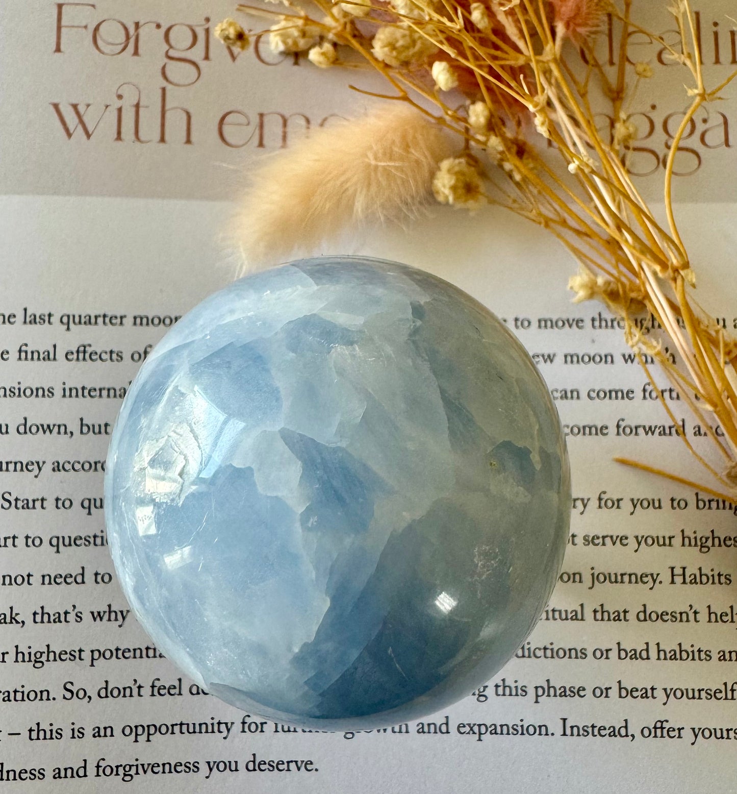 Blue Calcite Sphere 2