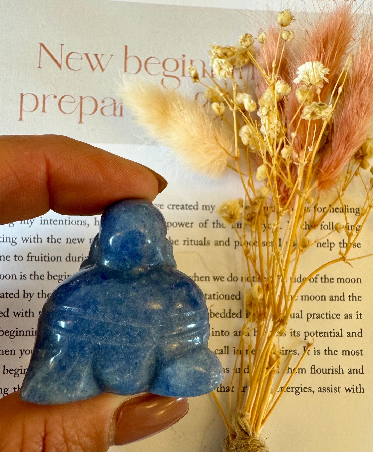 Blue Aventurine Buddha