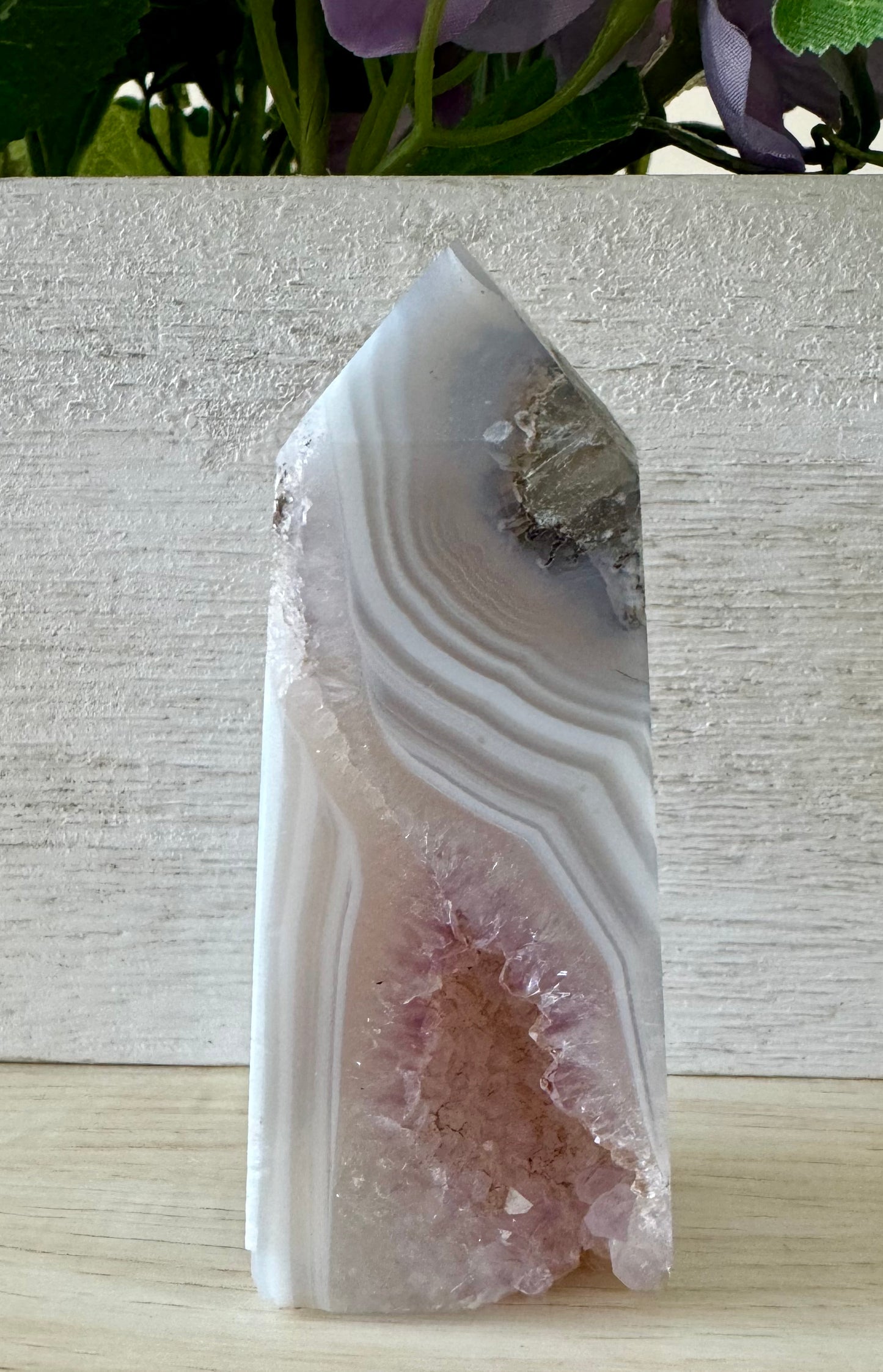 Amethyst Agate Druzy Point 3