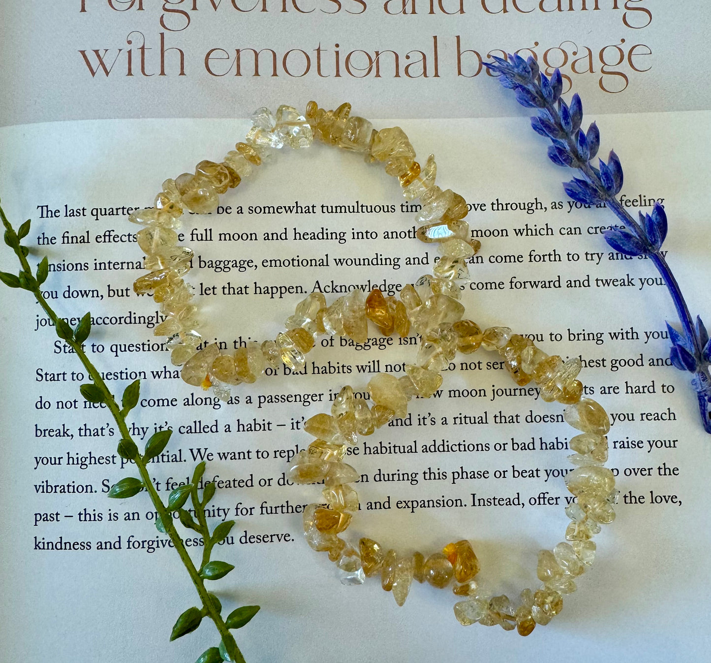 Citrine Chip Bracelet