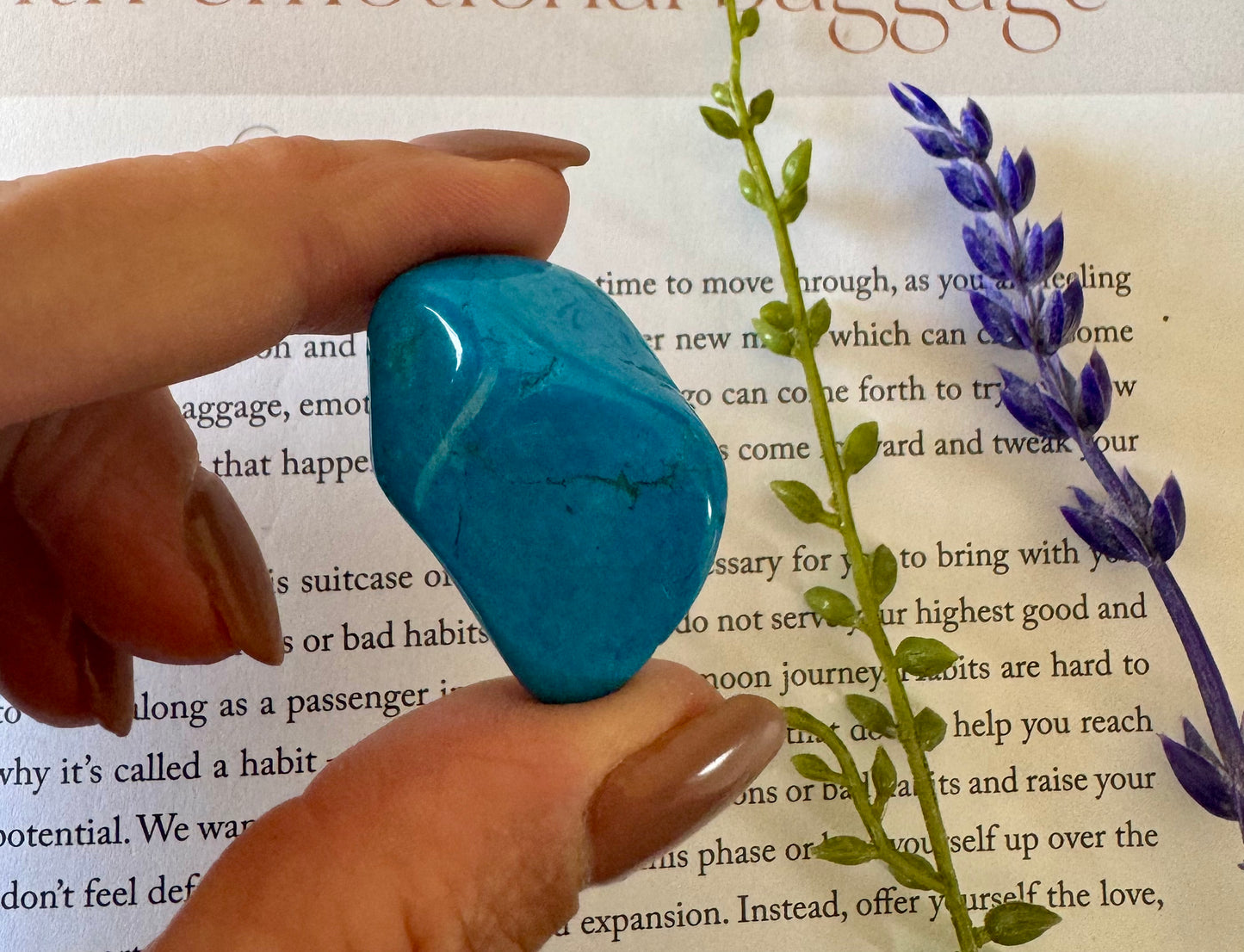 Blue Howlite Tumblestone