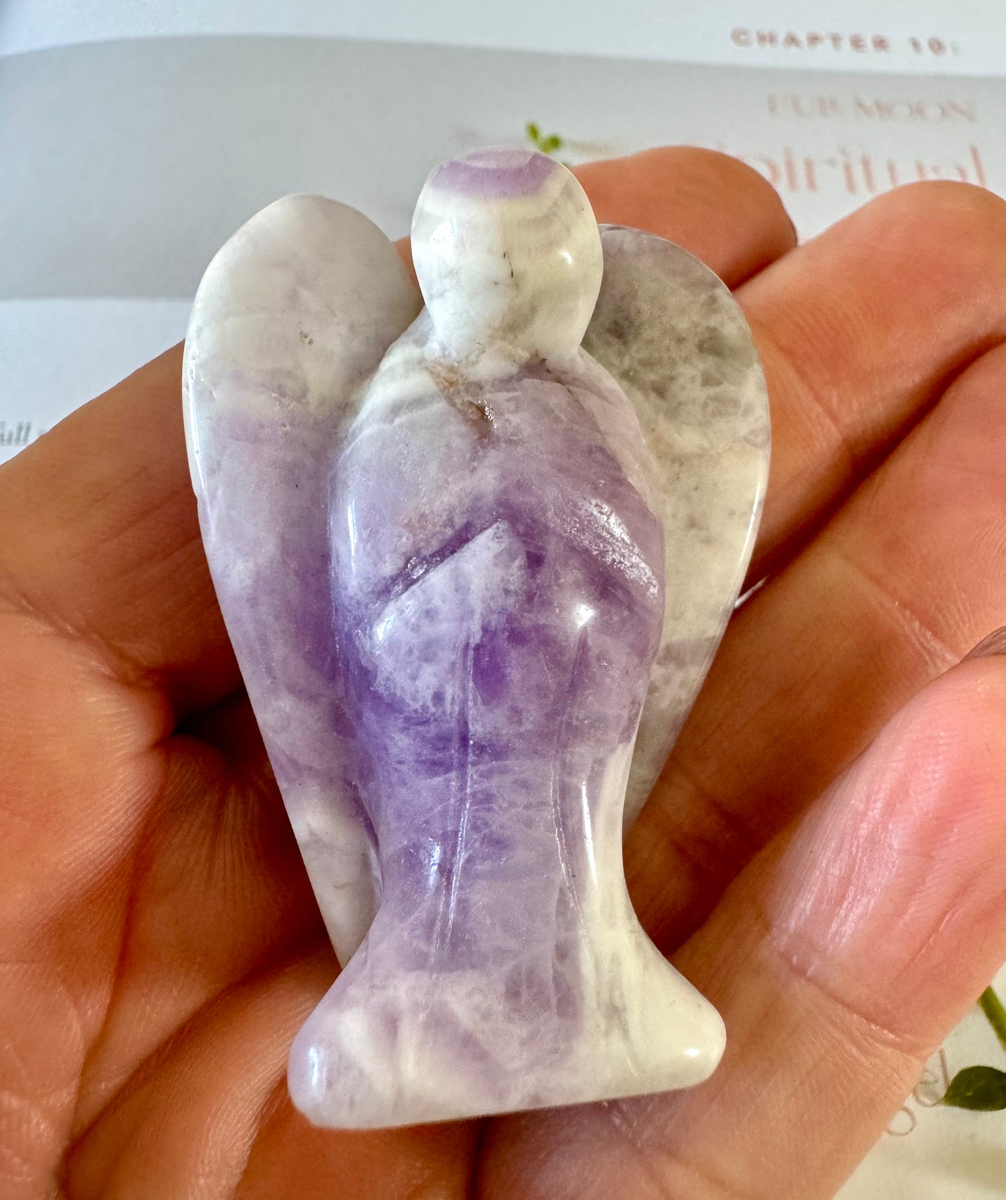 Chevron Amethyst Angel