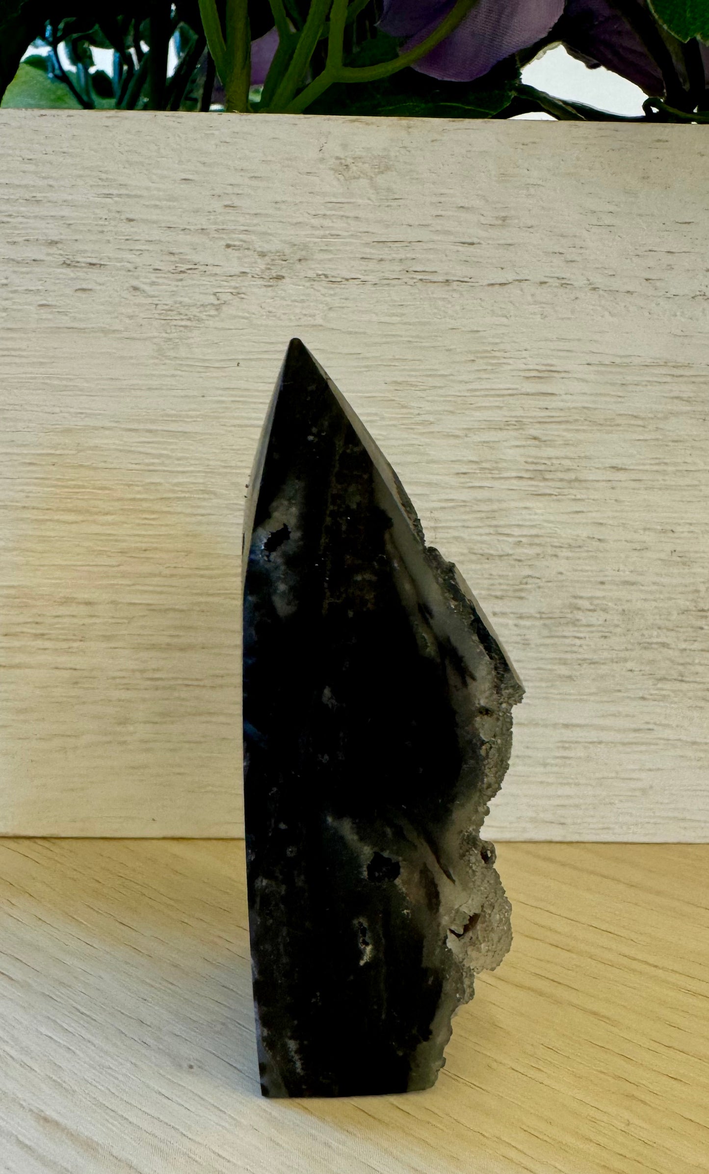 Black Sphalerite Druzy Point 2